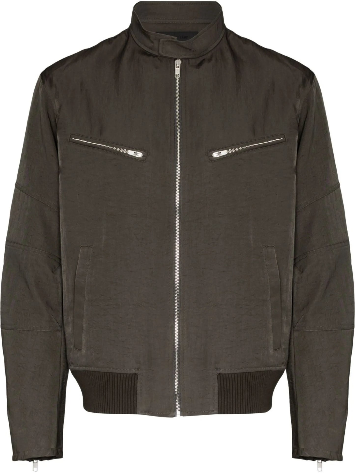Moto Flight zipped bomber jacket