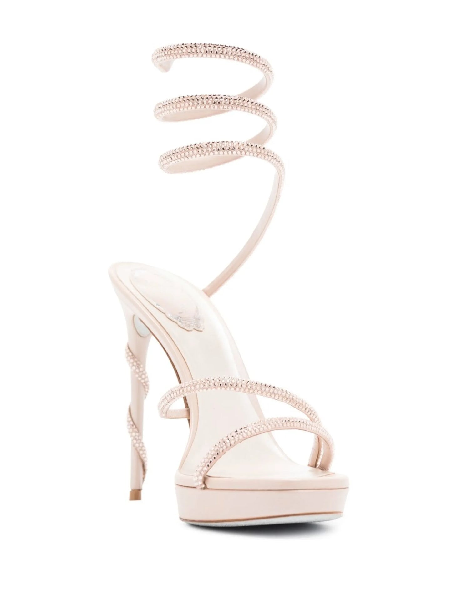 crystal-embellished 120mm stiletto sandals