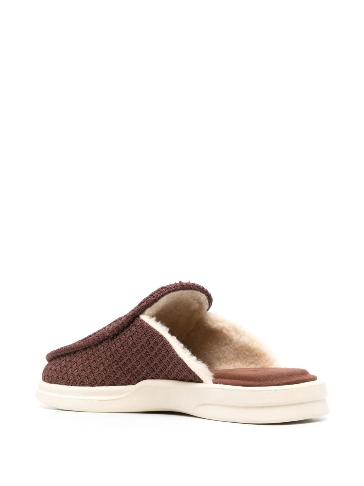 Esto waffle-knit sherpa slippers