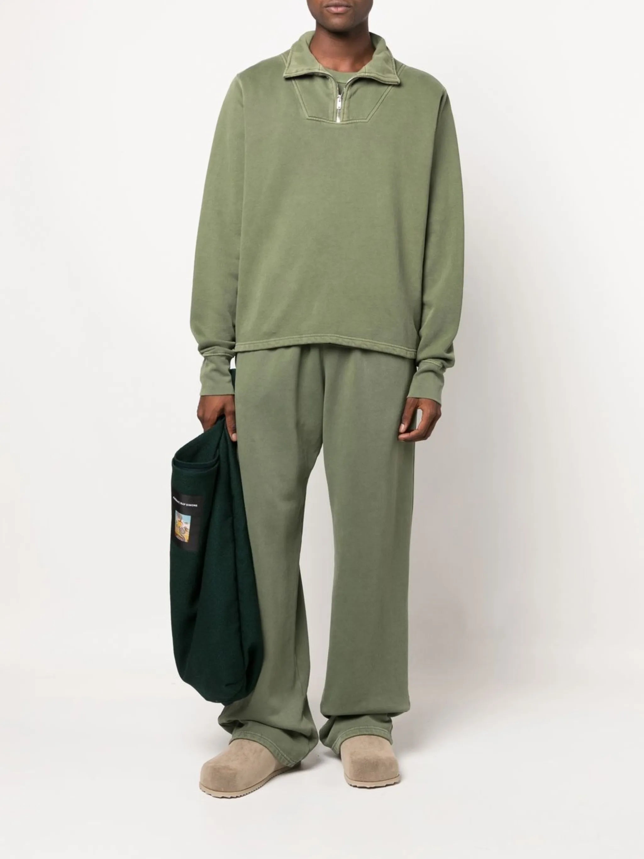 half-zip fleece pullover