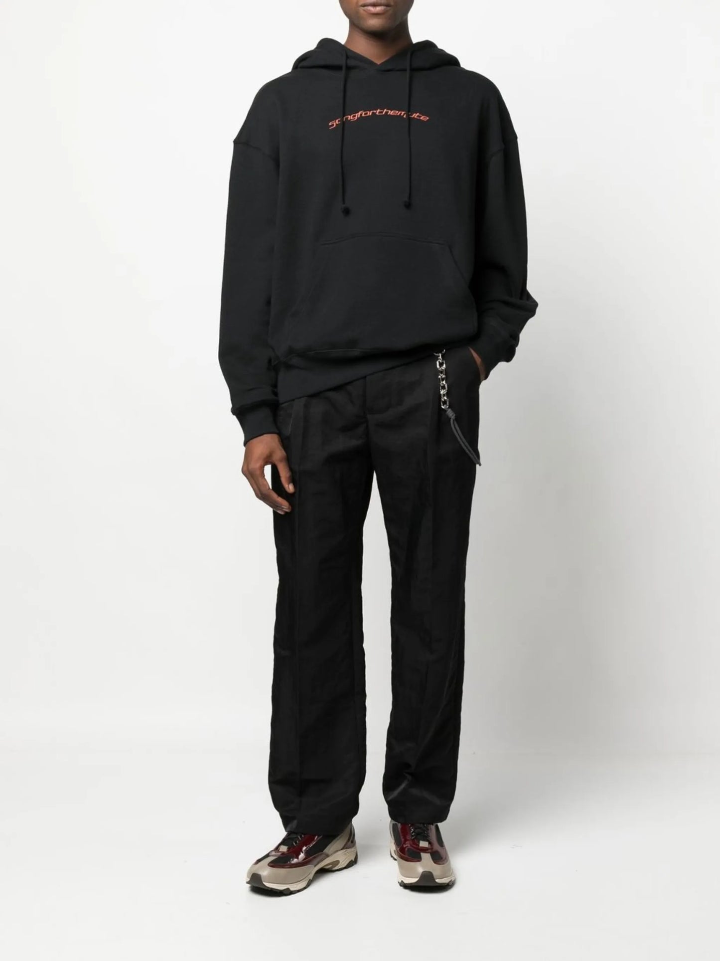 logo-print hoodie