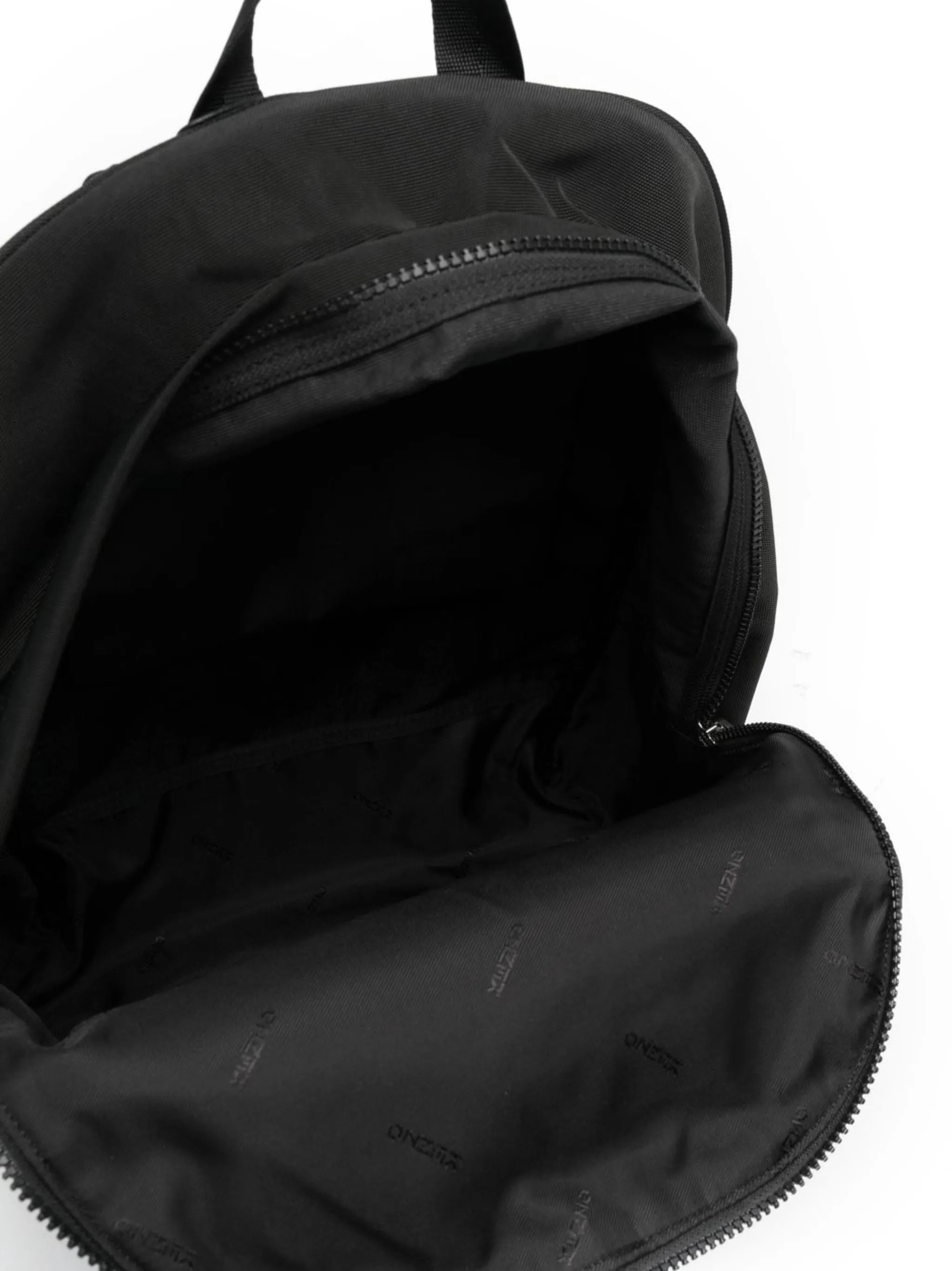 Tiger-embroidered zip-around backpack