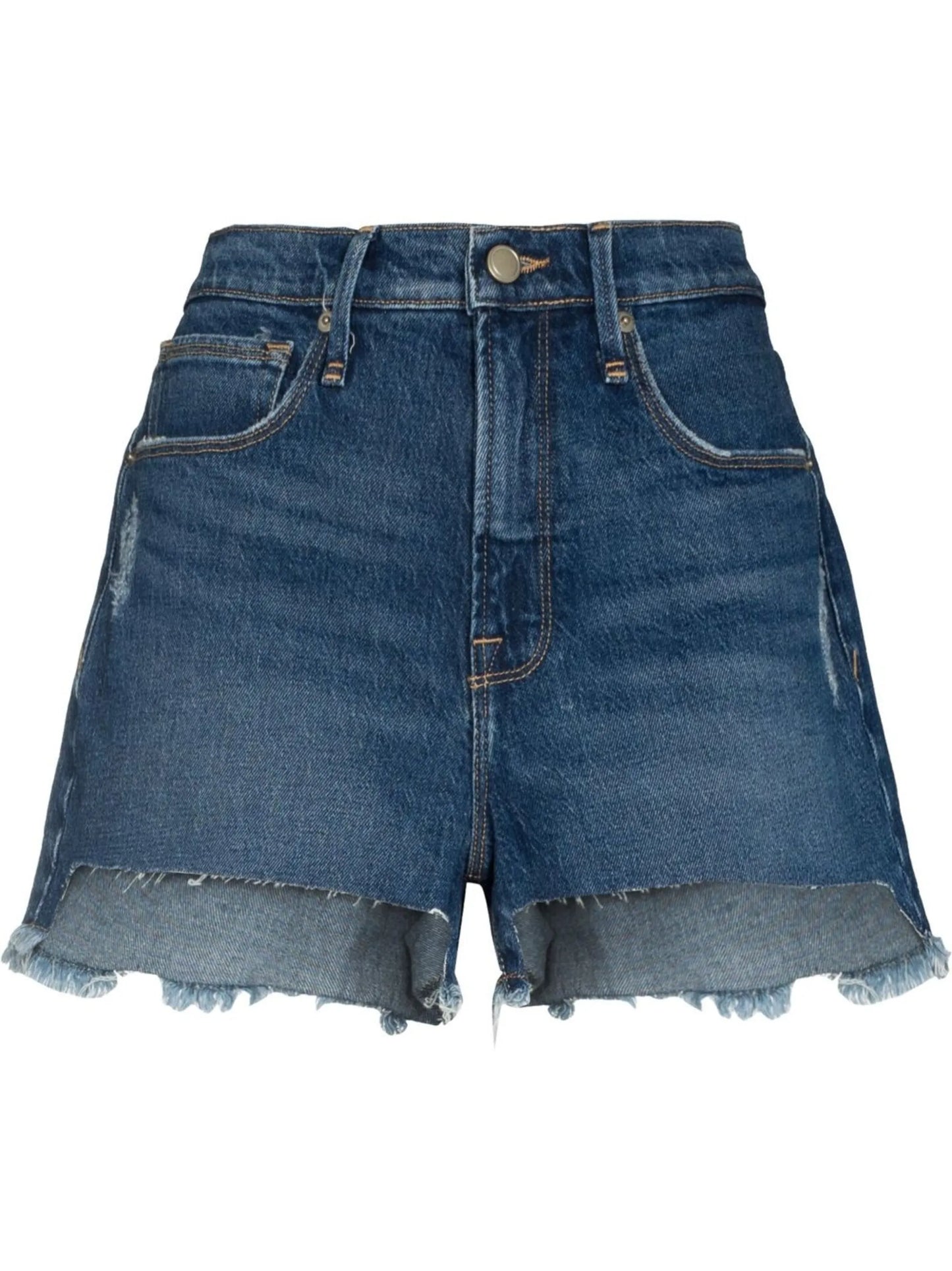 90s high-rise distressed shorts