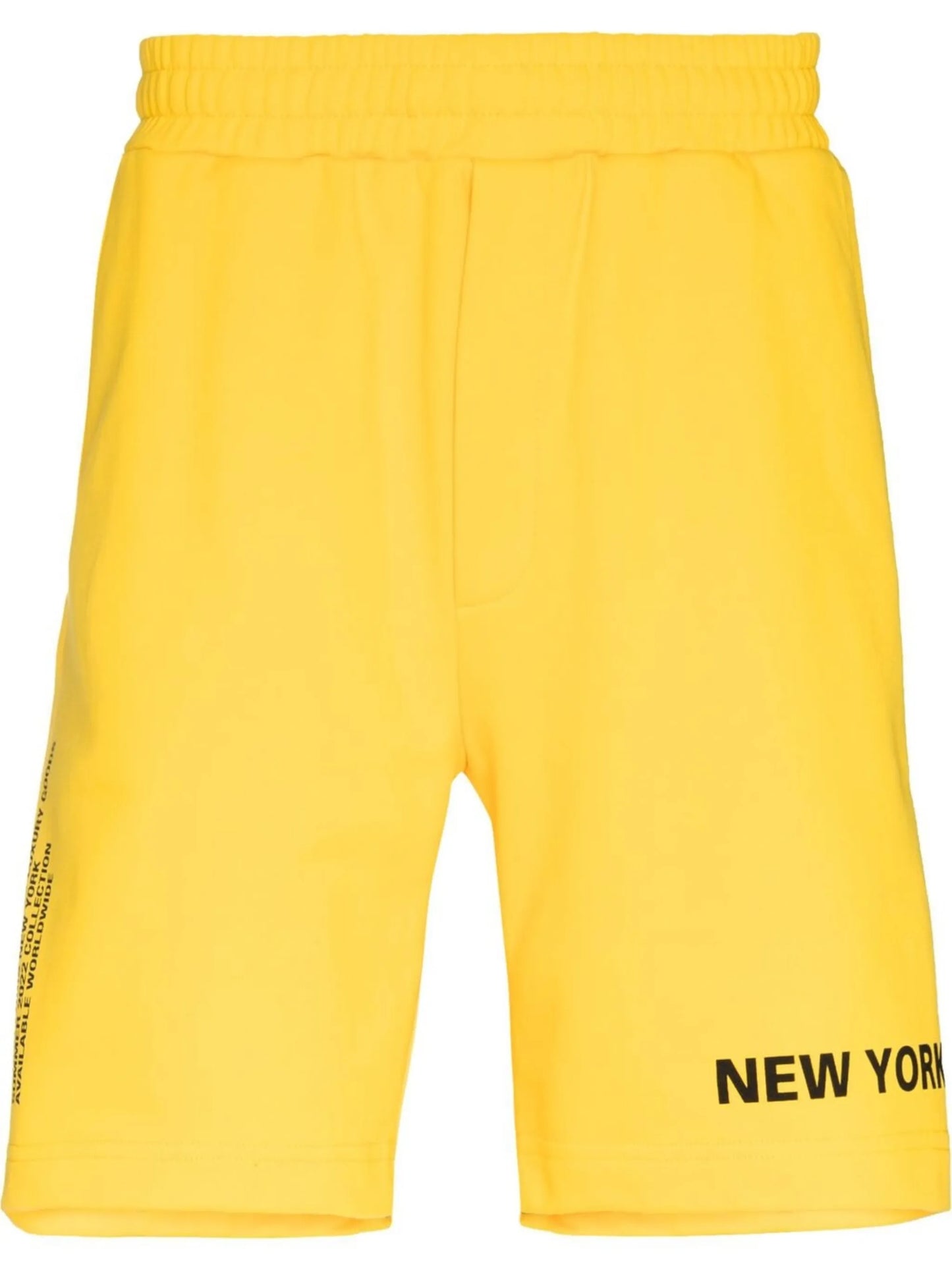 slogan-print shorts