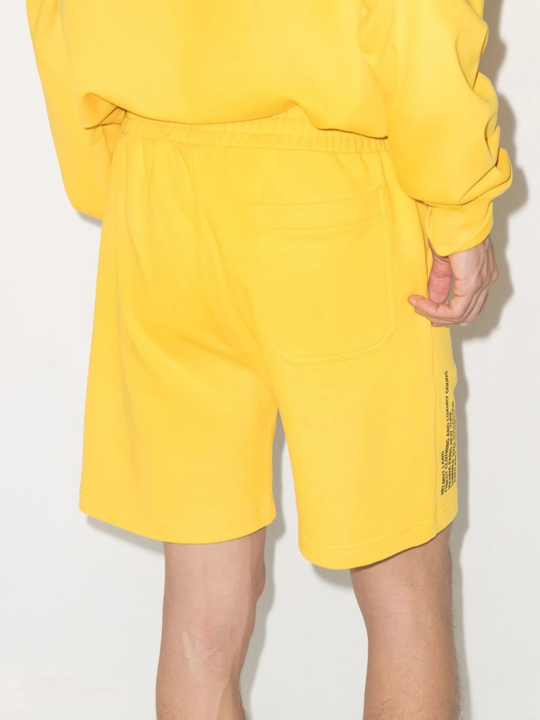 slogan-print shorts
