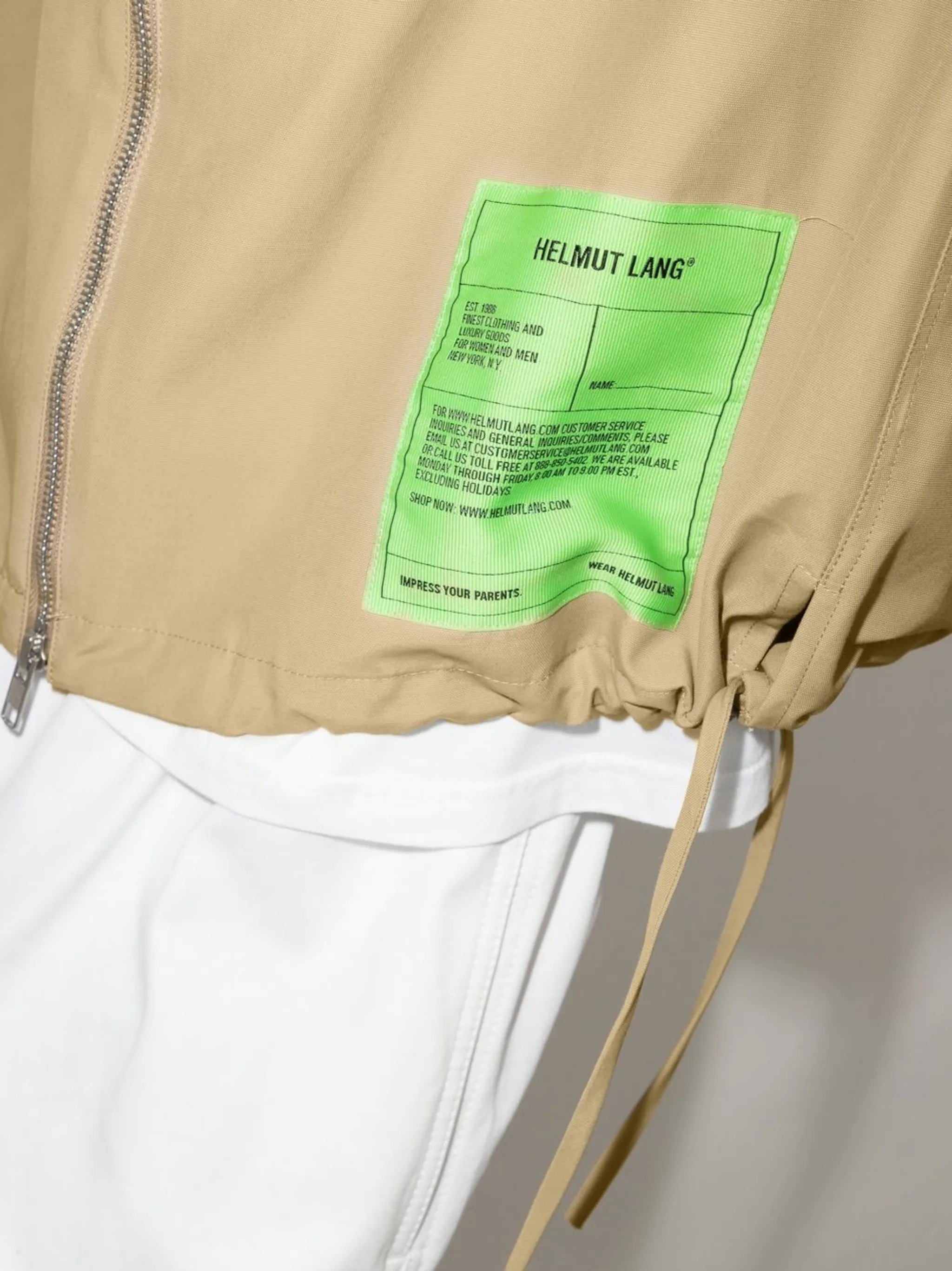 logo-patch zip-fastening shirt