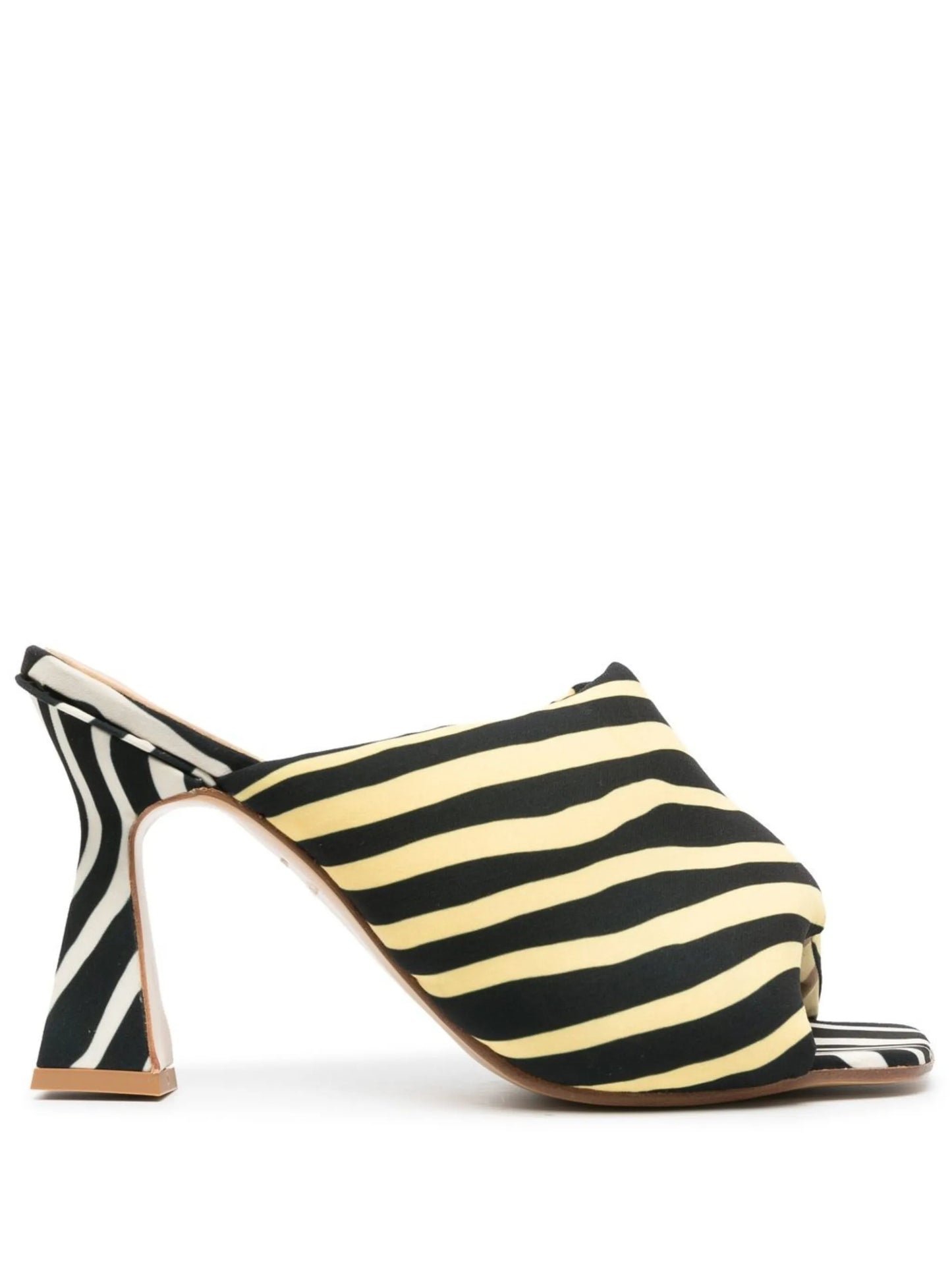 Evan 100mm zebra-print sandals