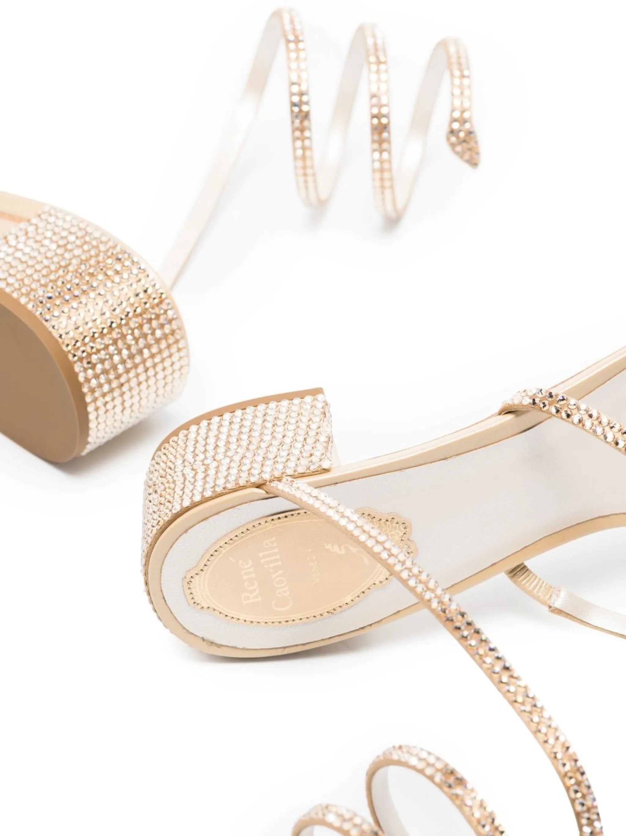 Rene ankle-wrap sandal