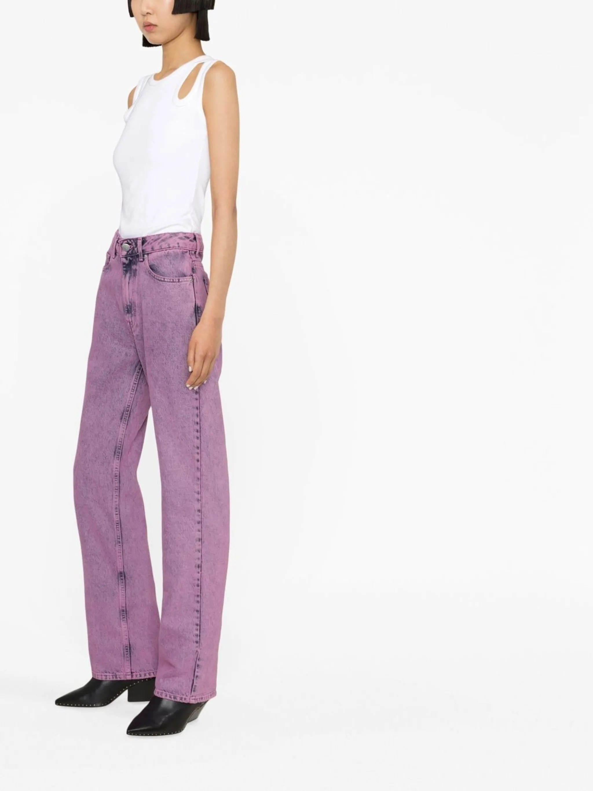 Lynn acid-wash jeans
