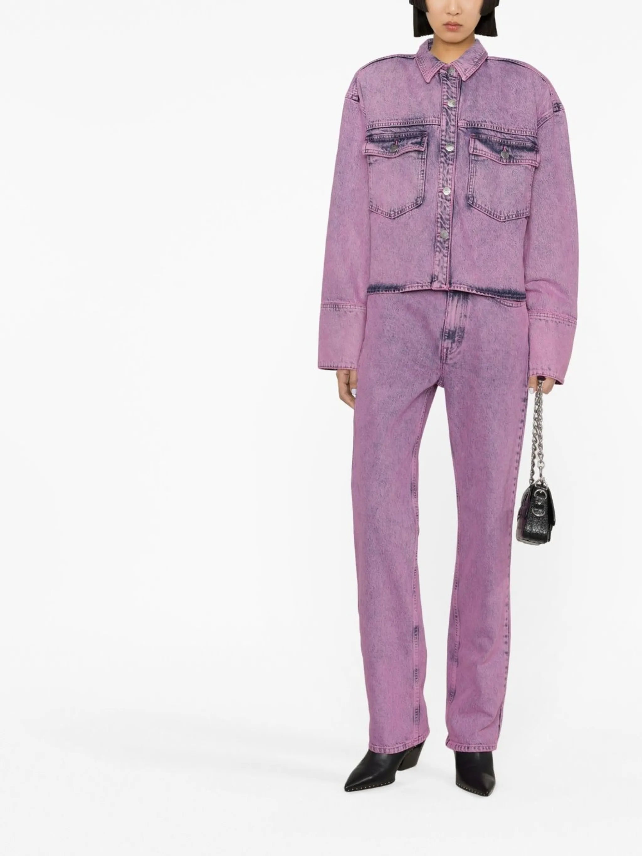 Lynn acid-wash jeans