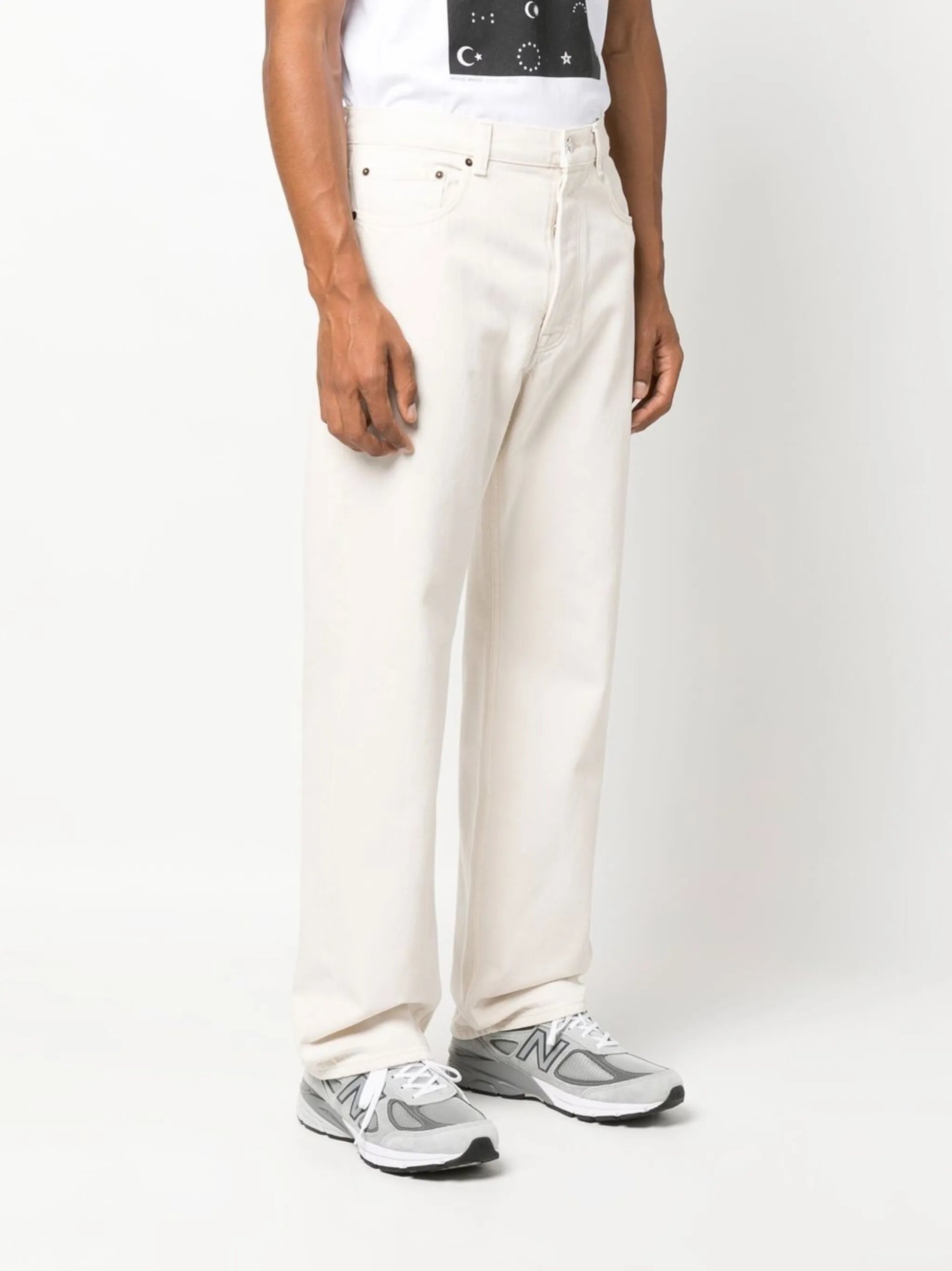 straight-leg jeans