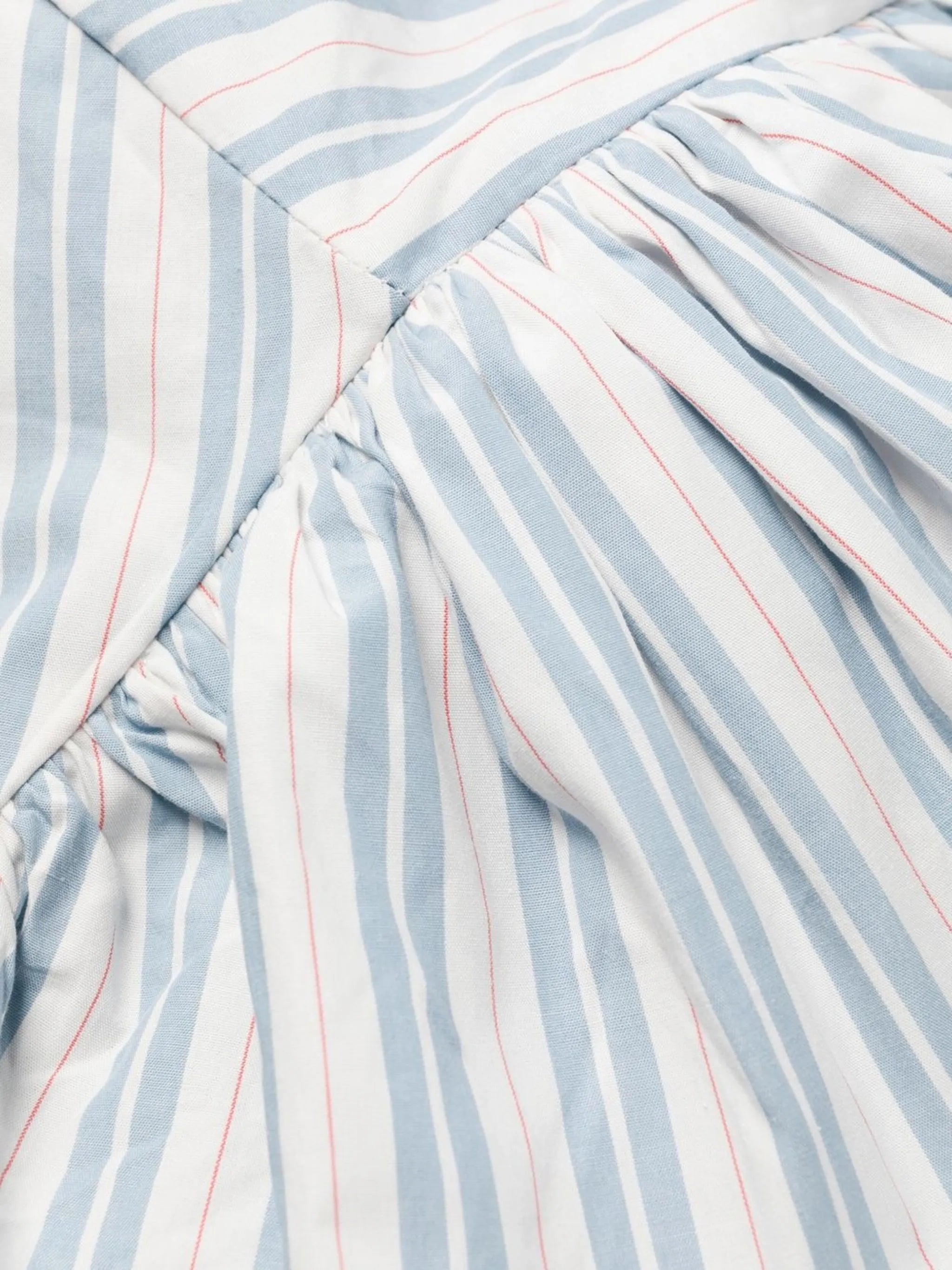 striped wrap midi dress