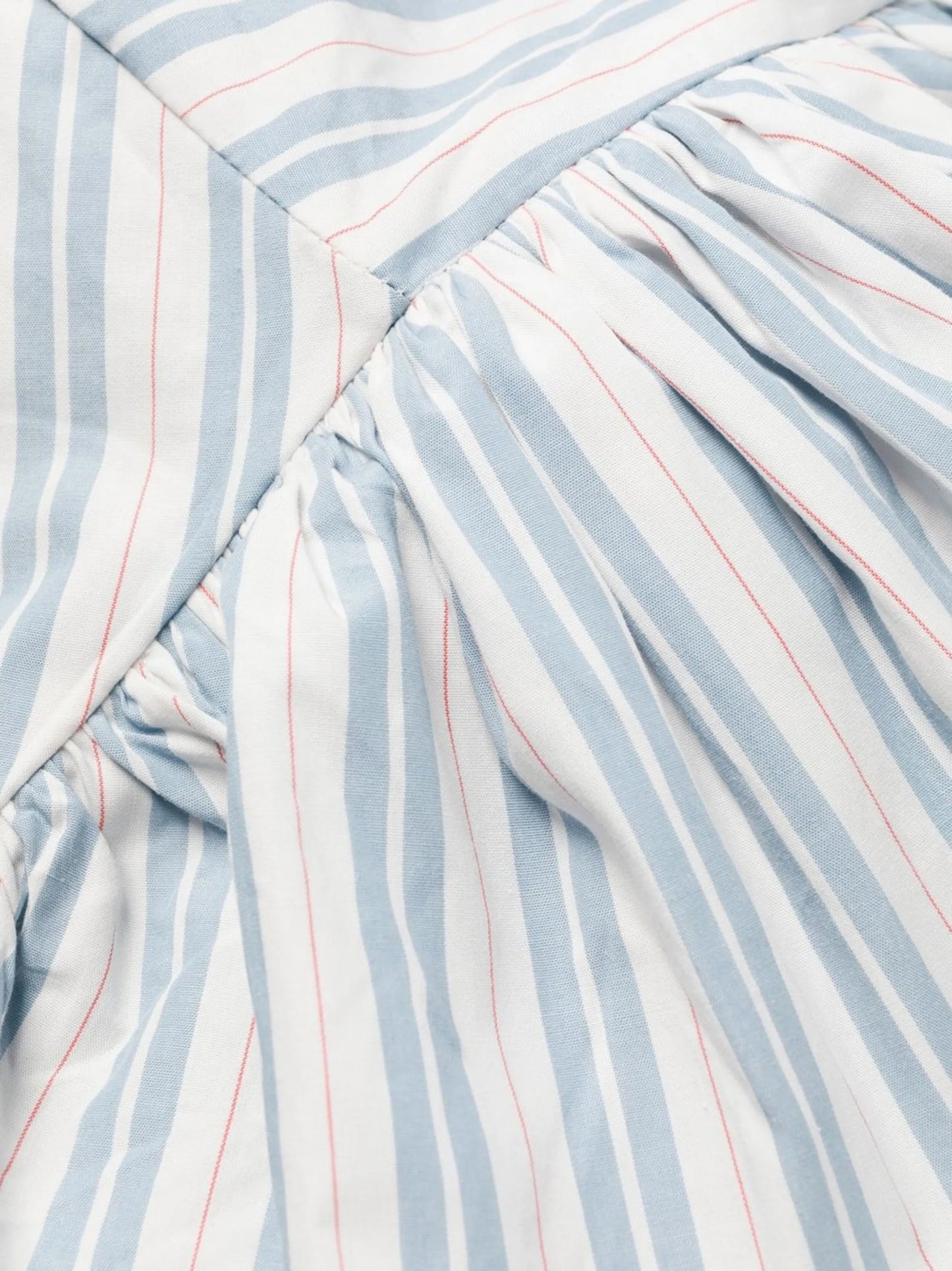 striped wrap midi dress