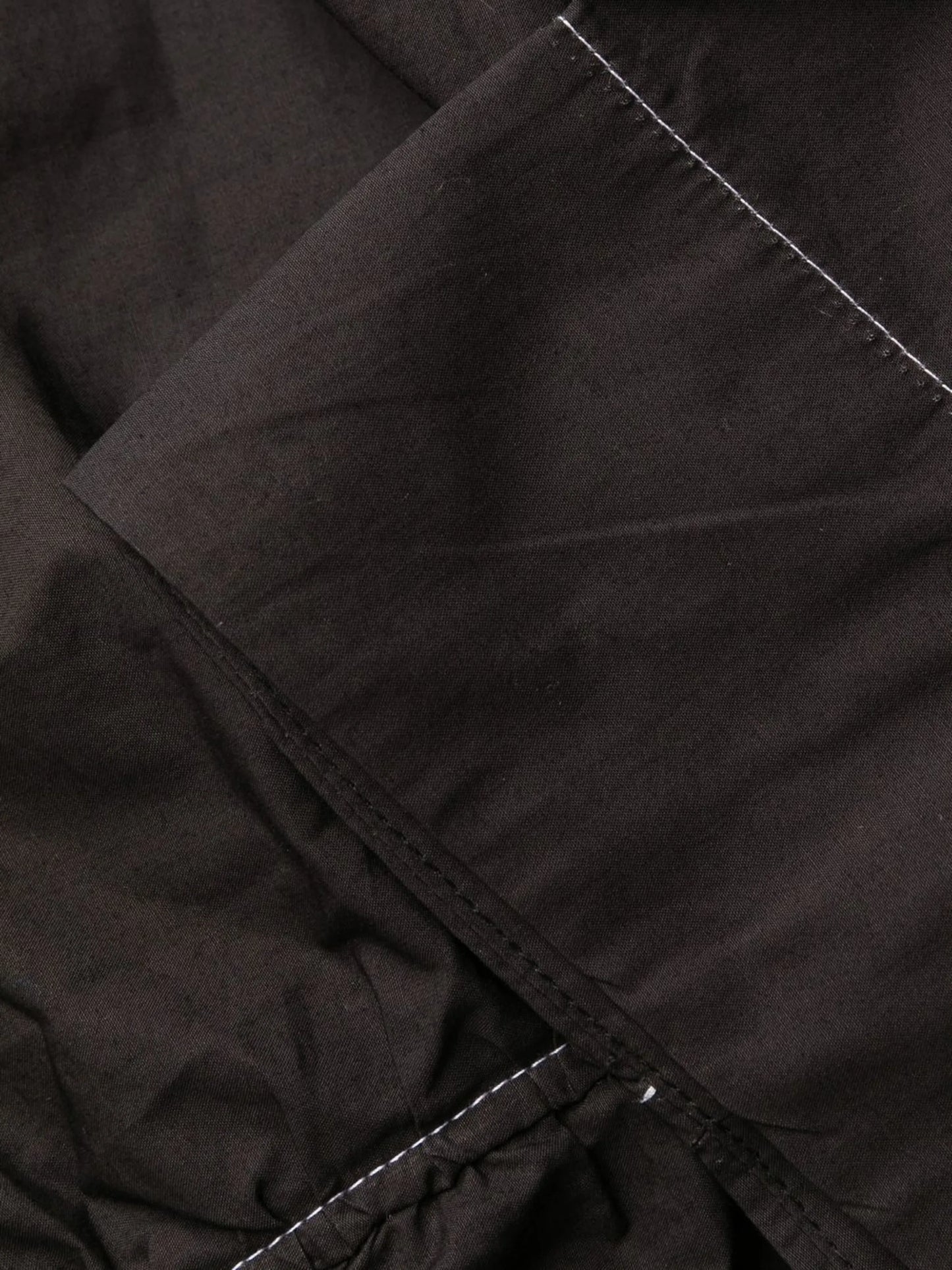 ruched V-neck dress