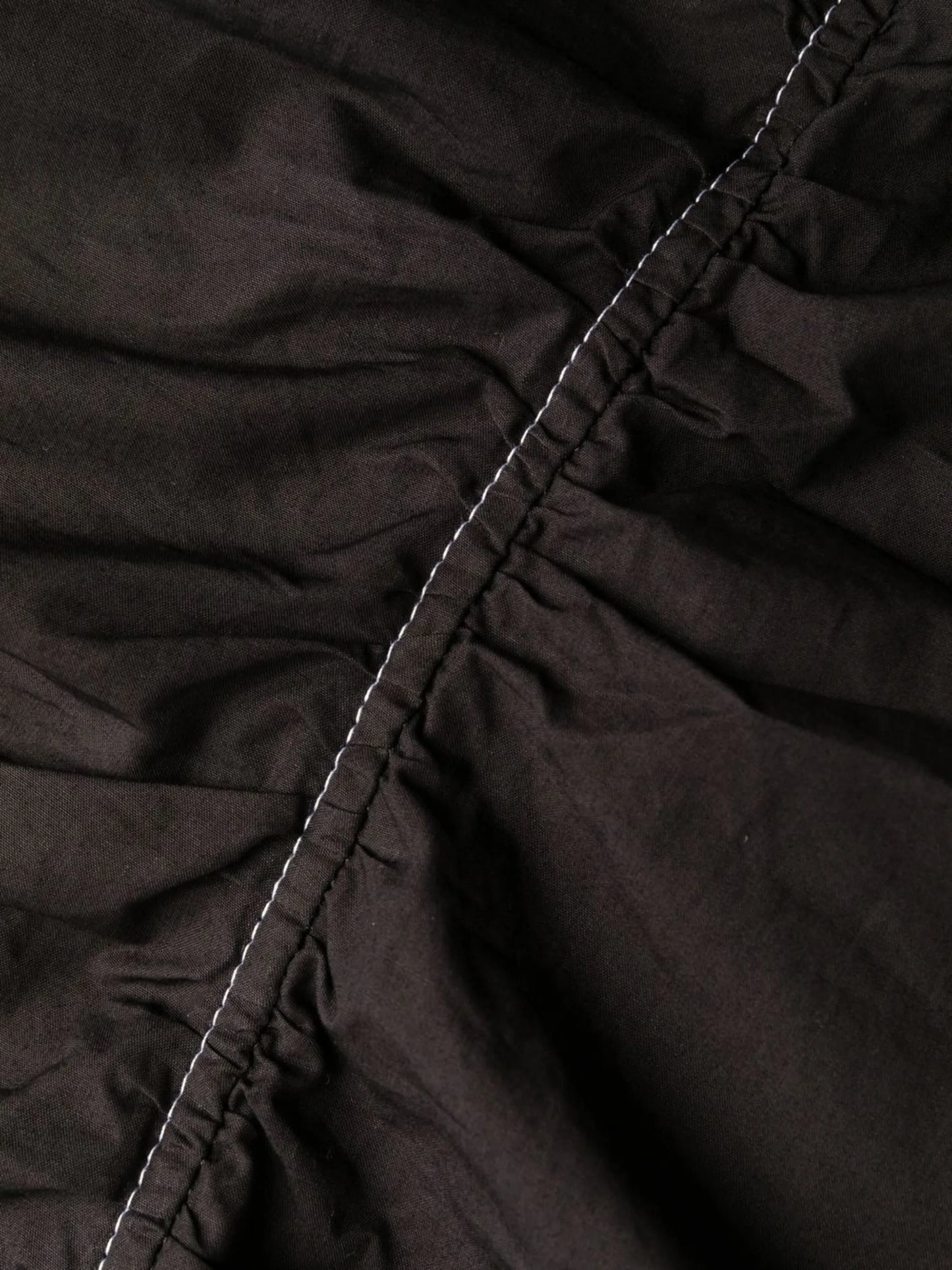 ruched V-neck dress
