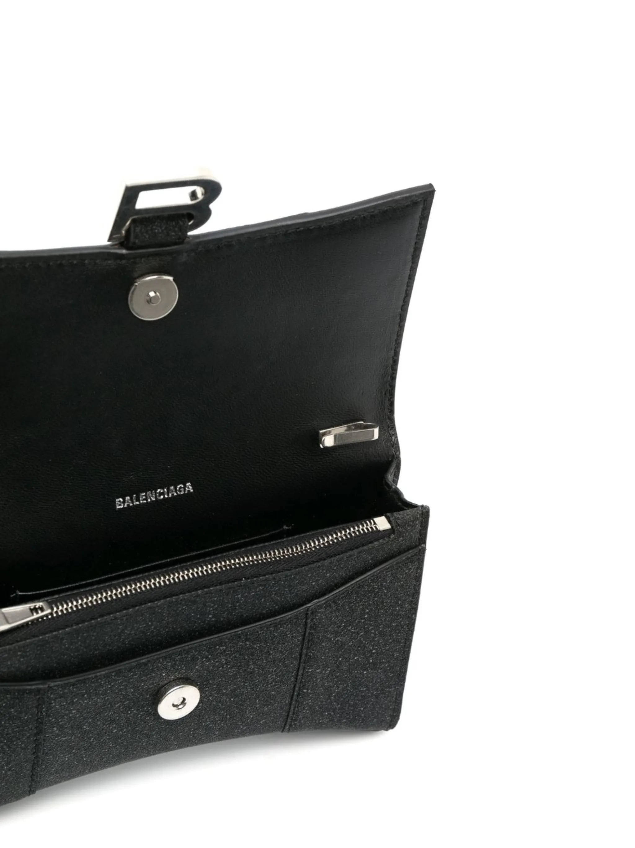 Hourglass logo-plaque wallet