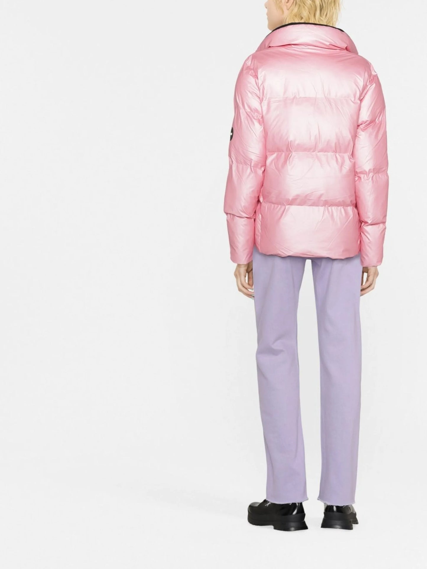 logo-patch puffer jacket