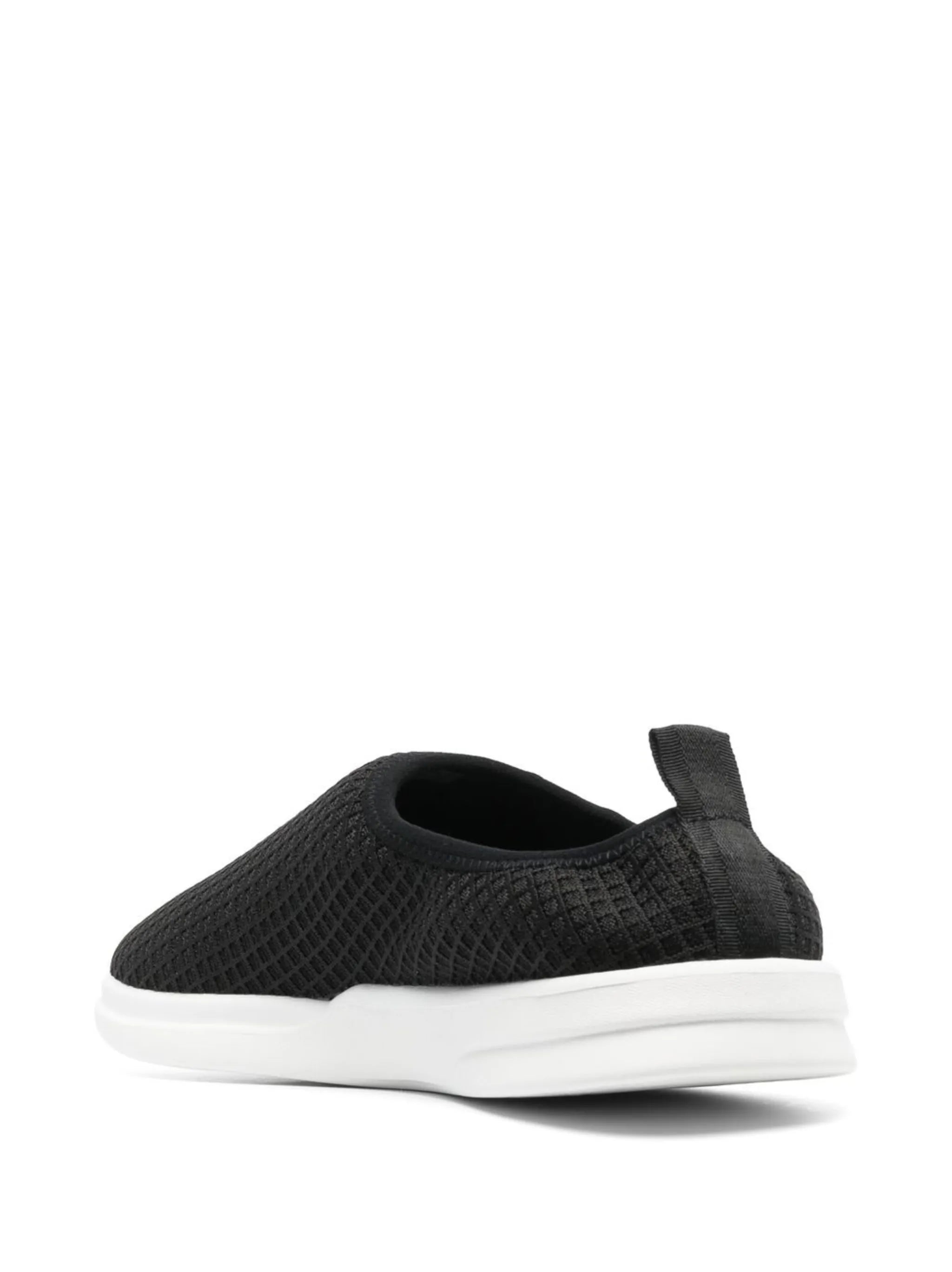 waffle-knit flat slippers