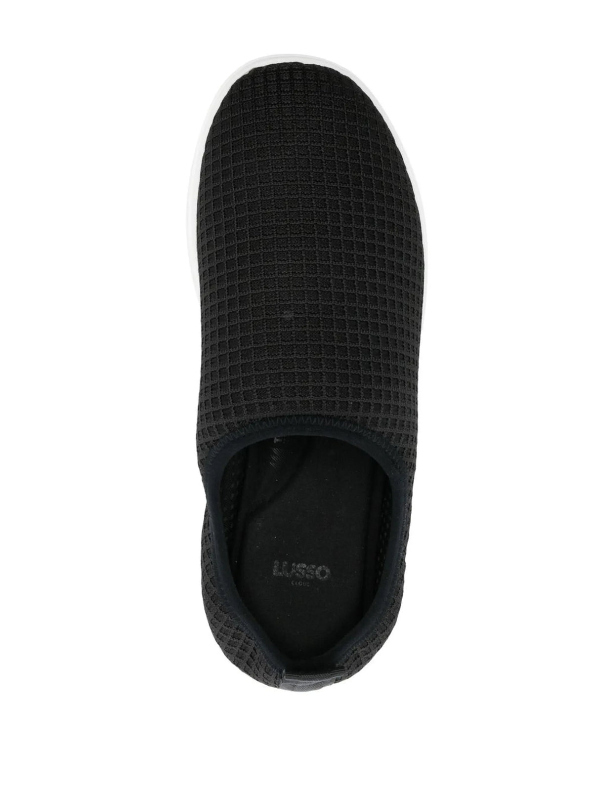 waffle-knit flat slippers