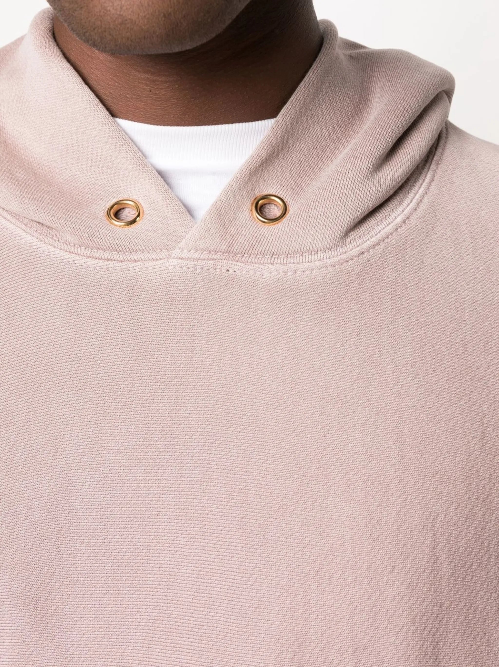 fleece-texture cotton hoodie