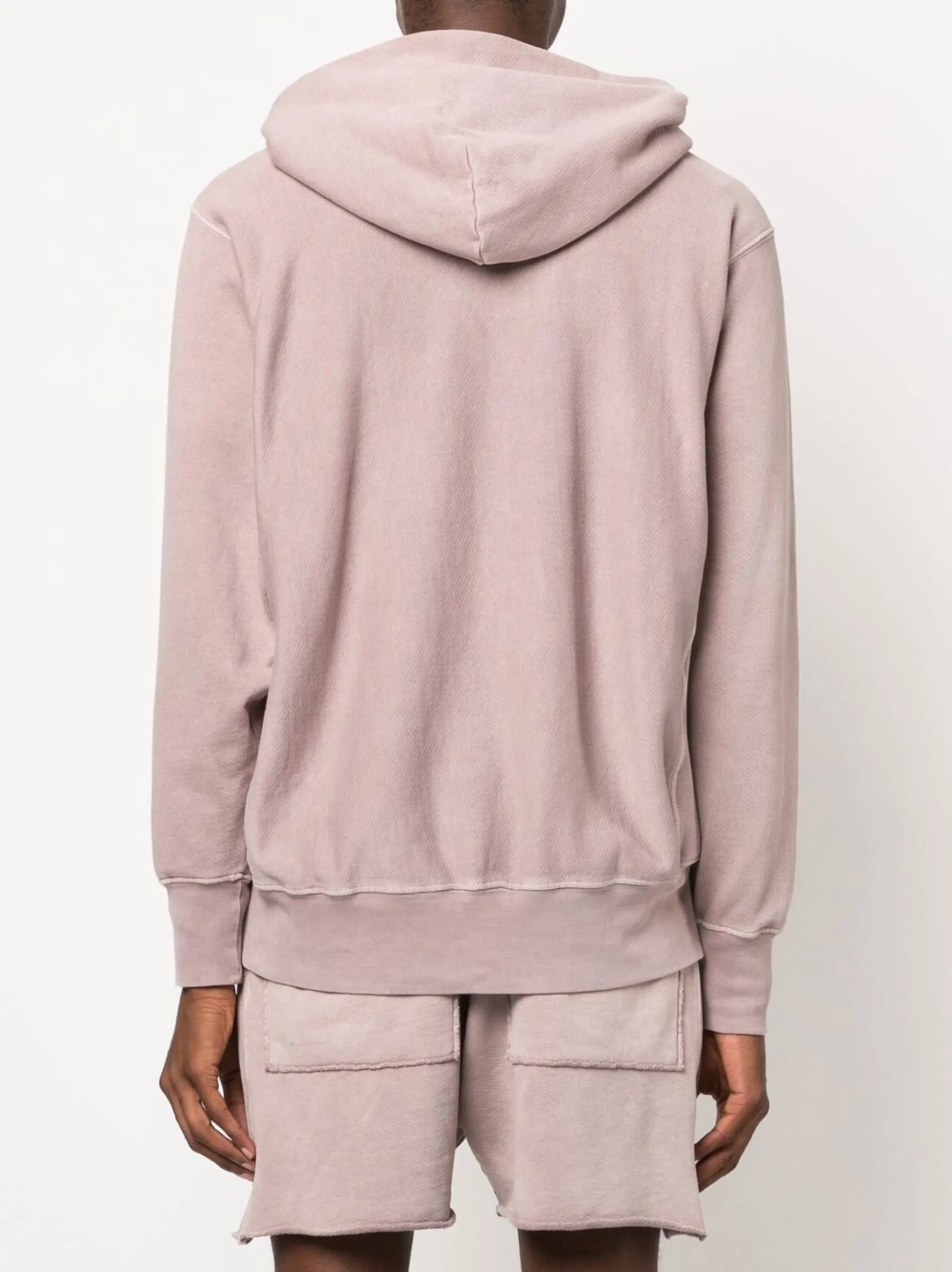 fleece-texture cotton hoodie