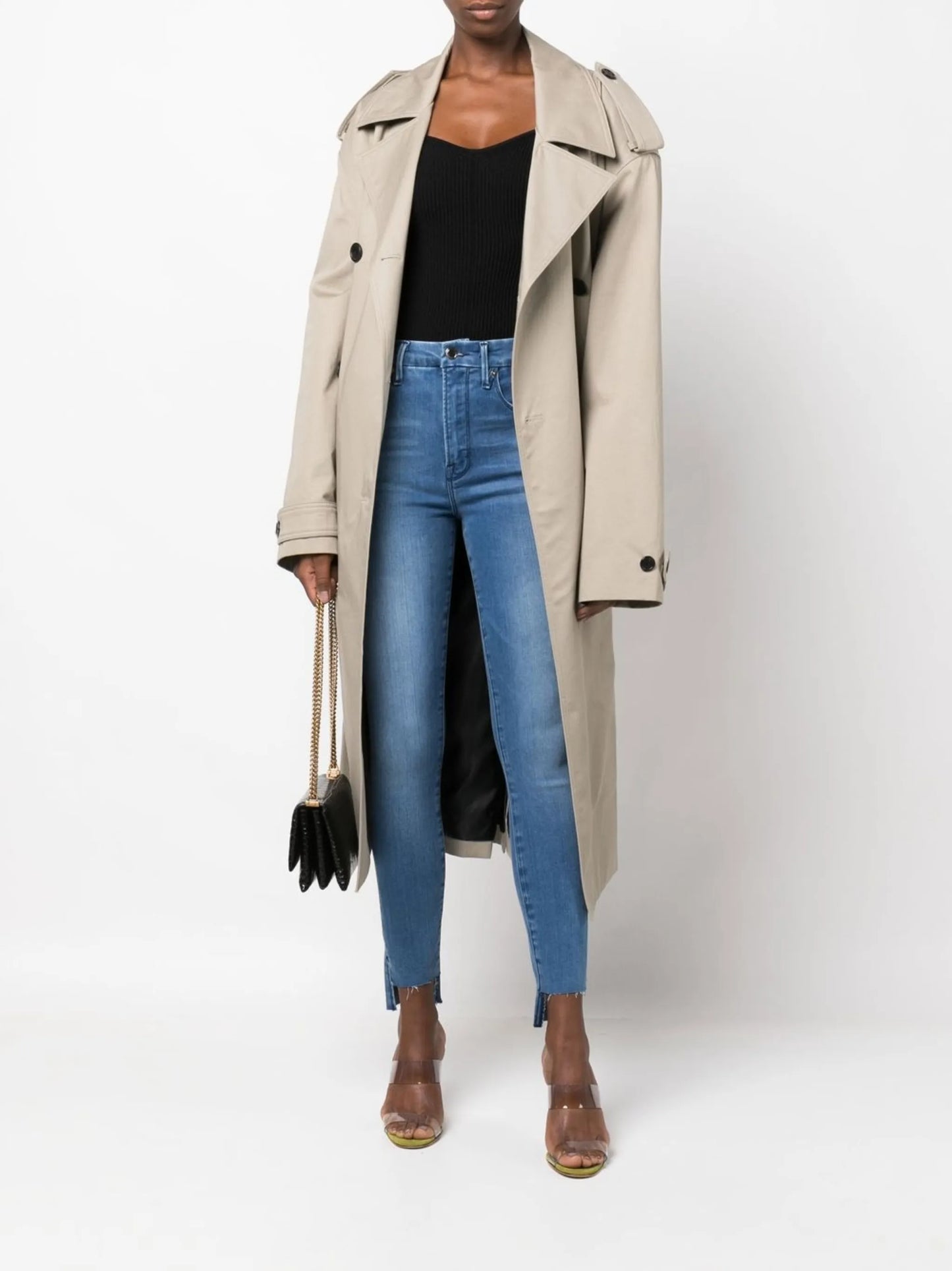 Good Legs raw step-hem skinny jeans