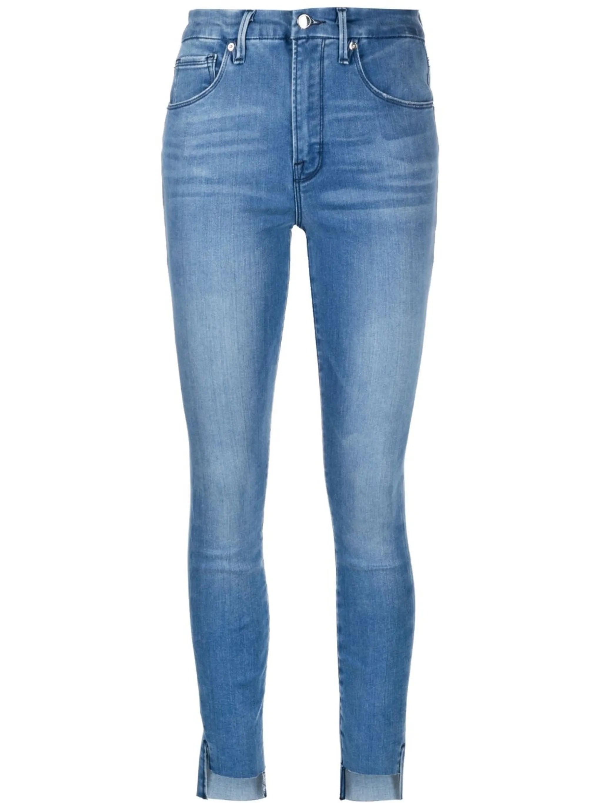 Good Legs raw step-hem skinny jeans
