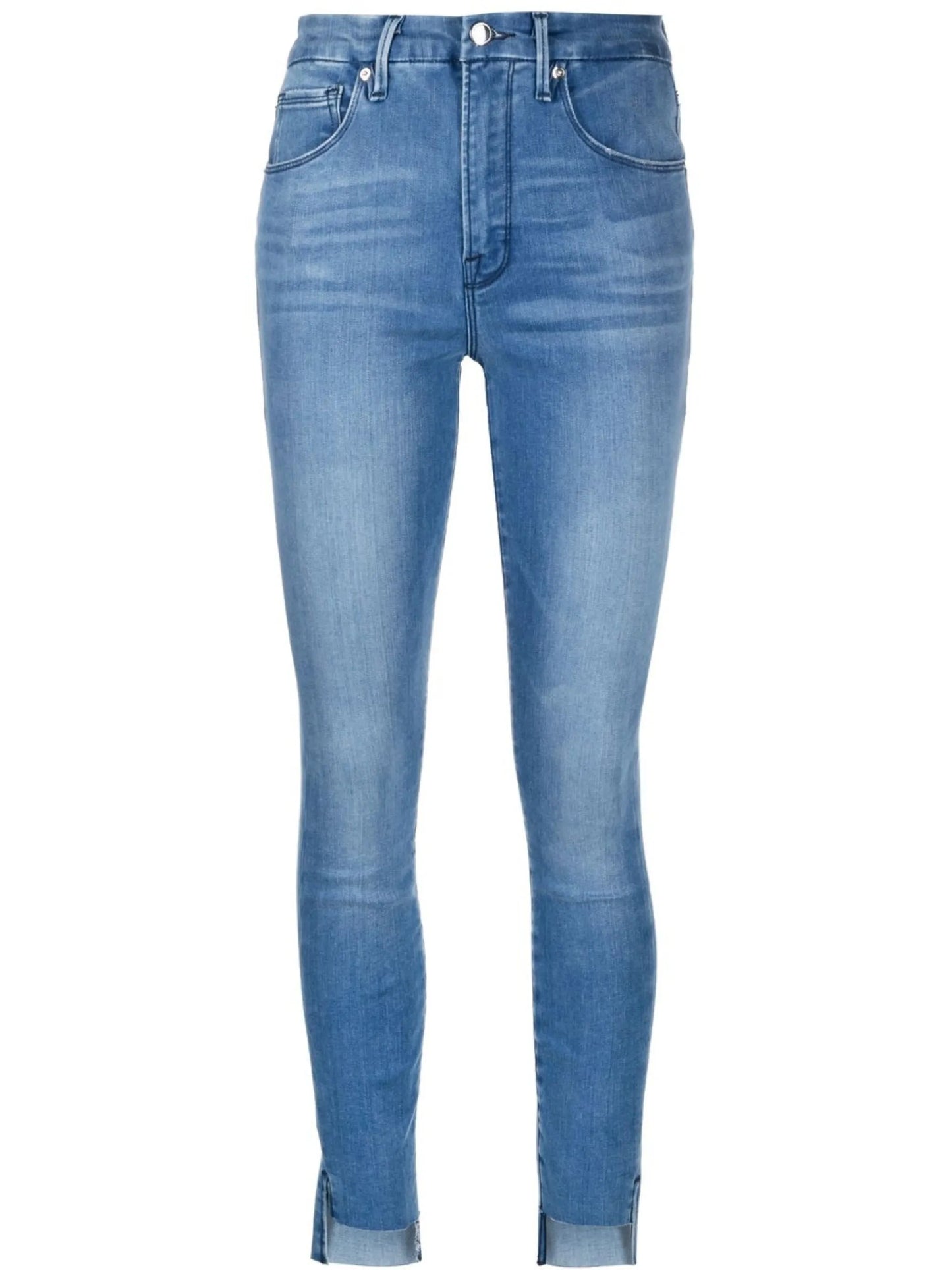 Good Legs raw step-hem skinny jeans