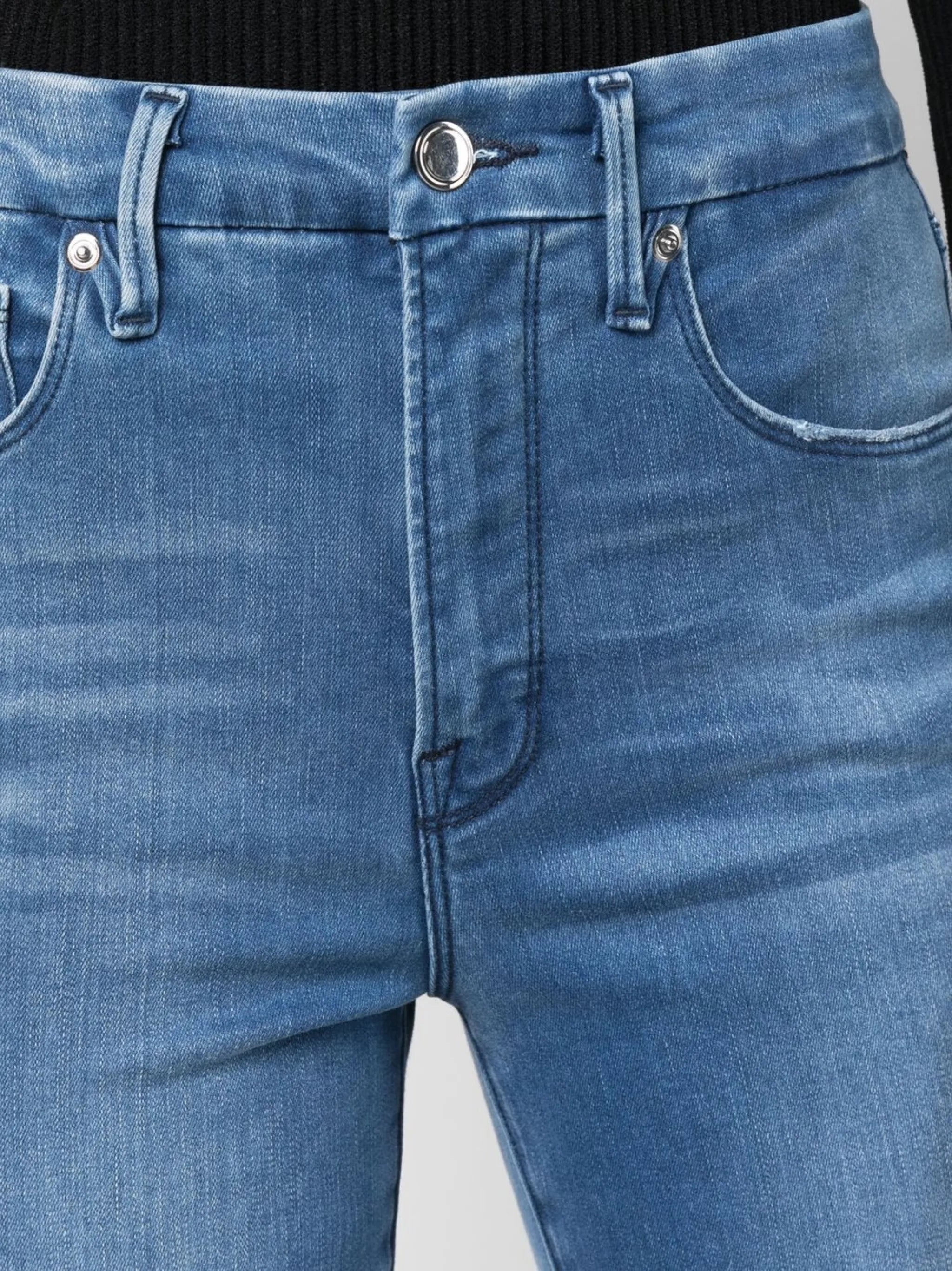 Good Legs raw step-hem skinny jeans