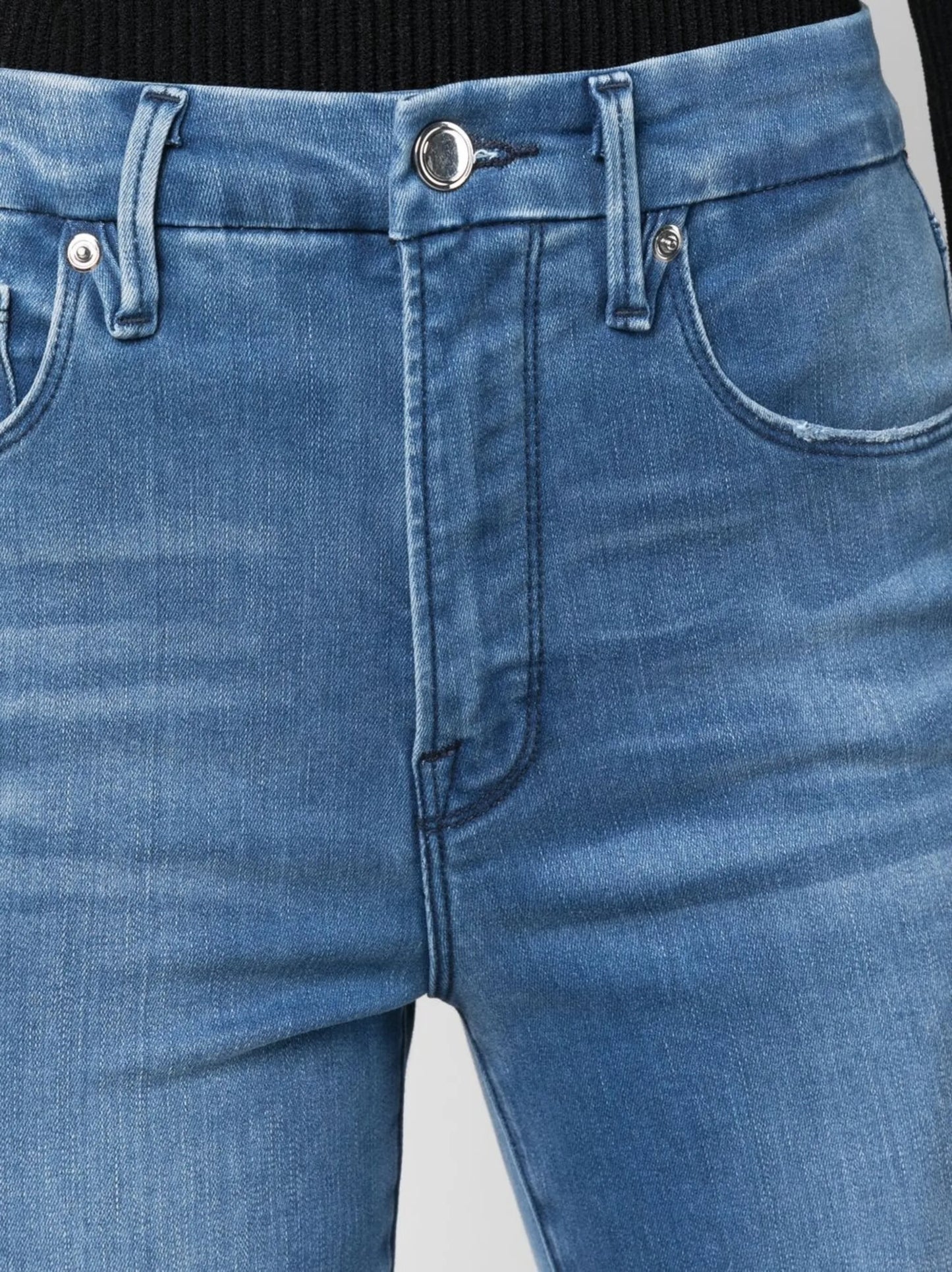 Good Legs raw step-hem skinny jeans