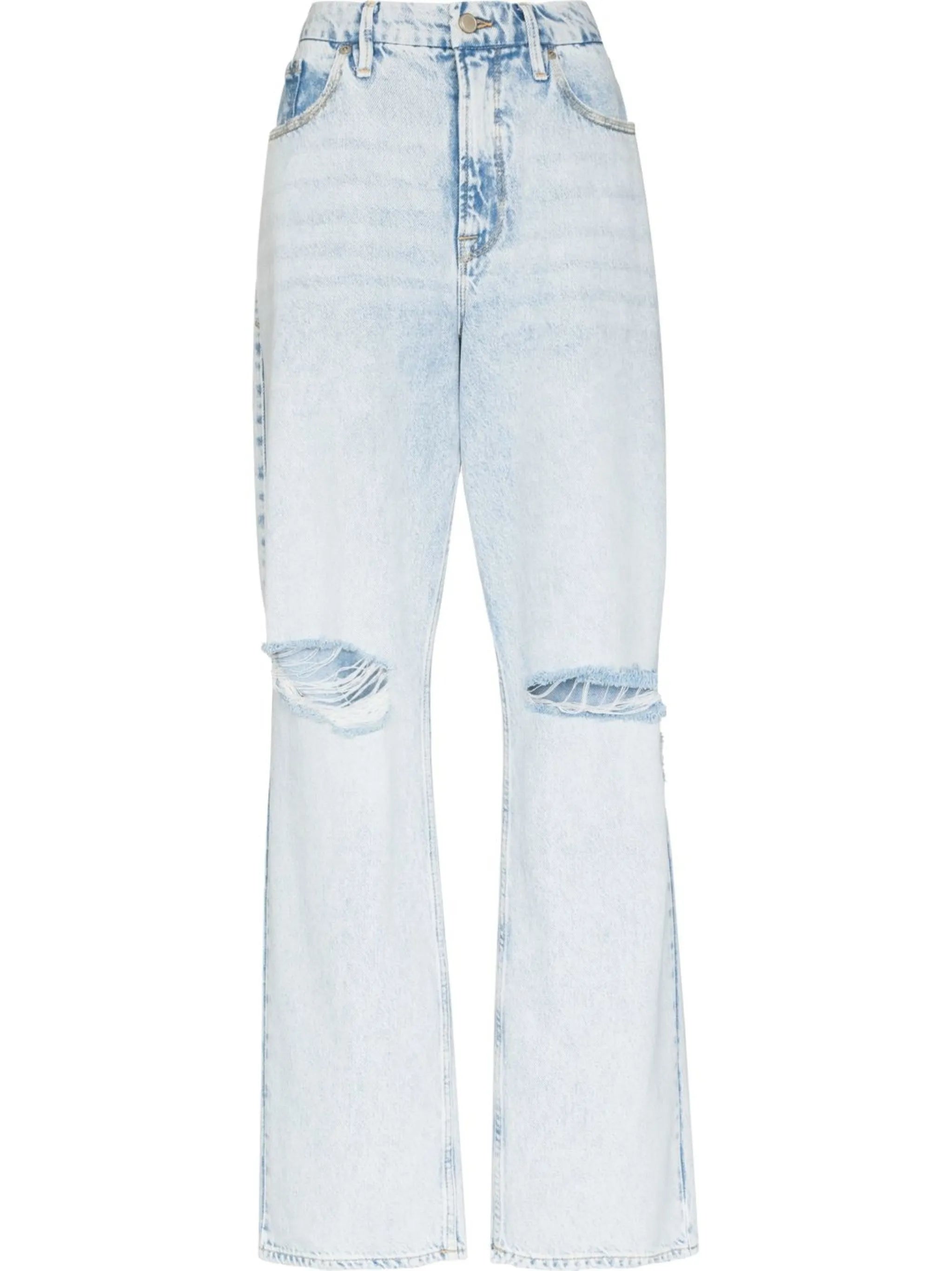 ripped-detail denim jeans