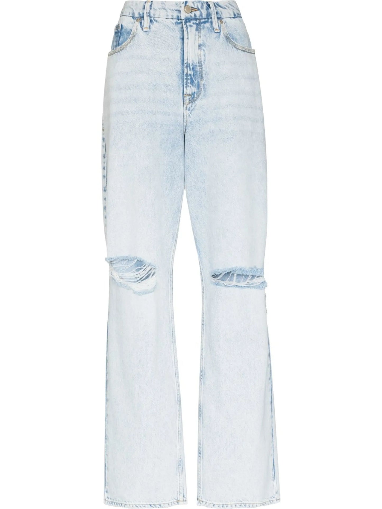 ripped-detail denim jeans