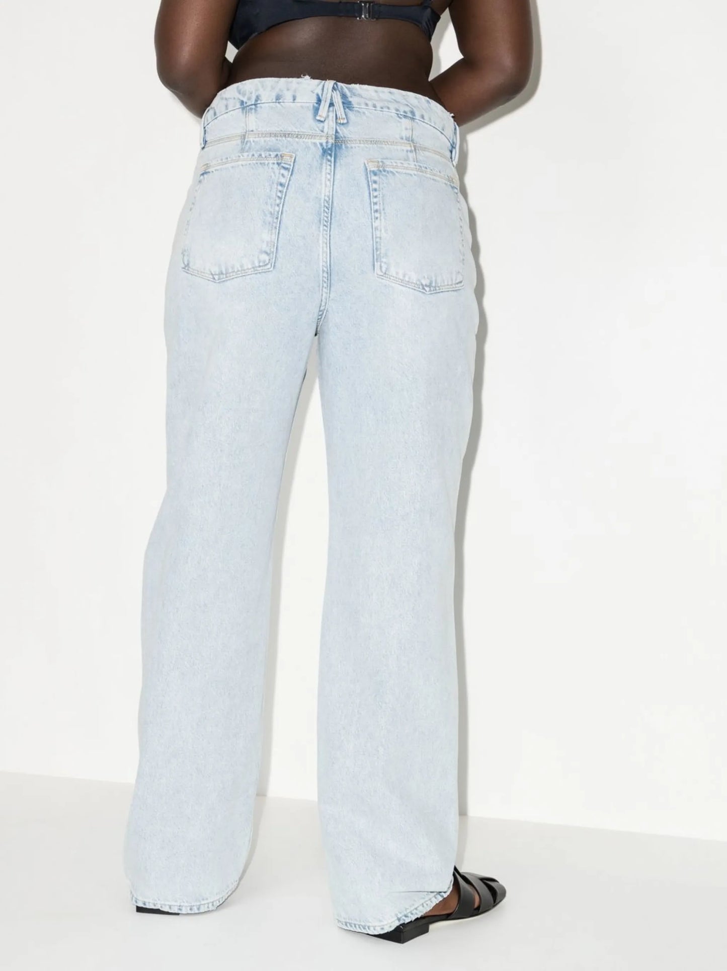 ripped-detail denim jeans