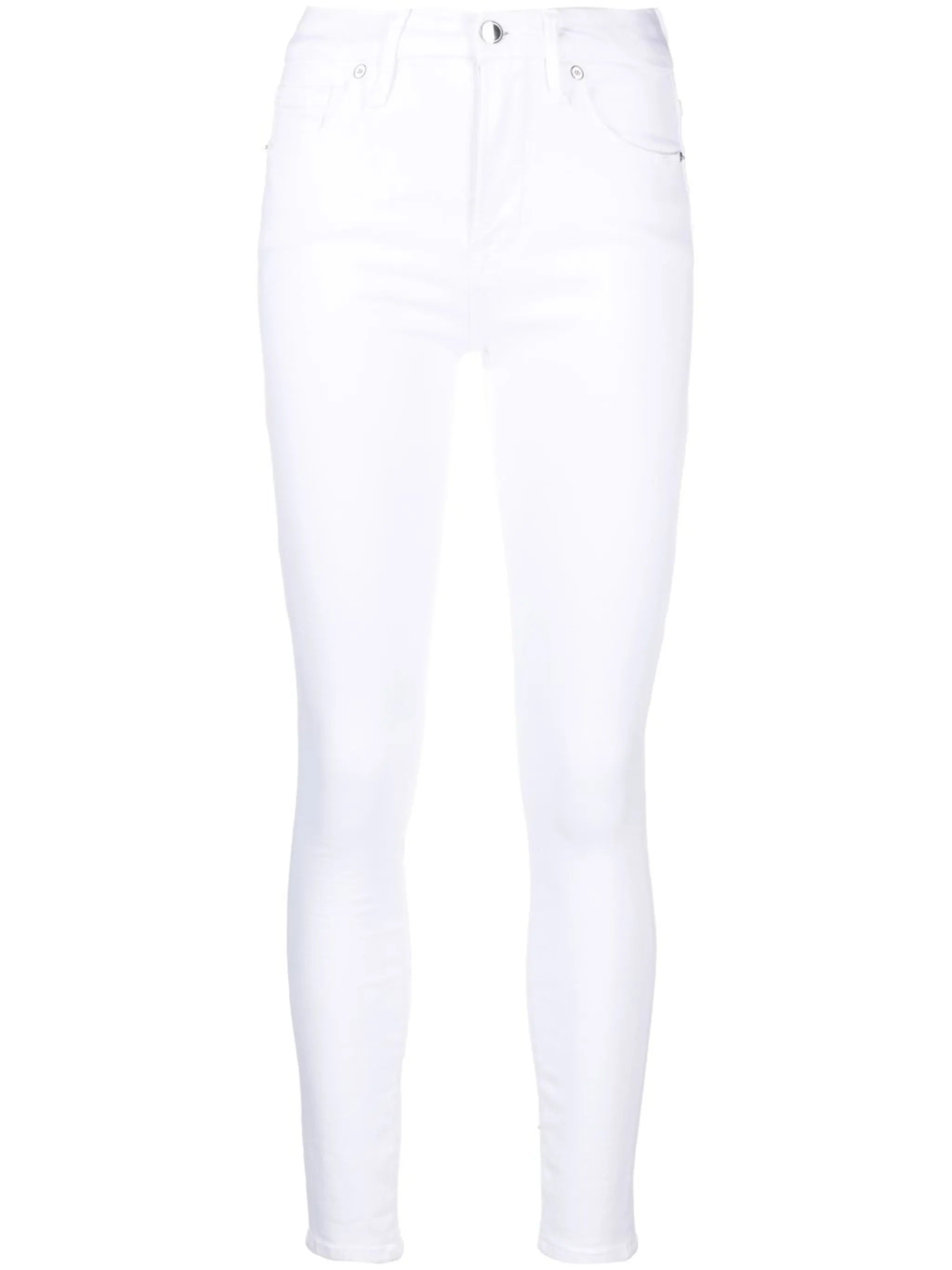 high-waisted skinny jeans