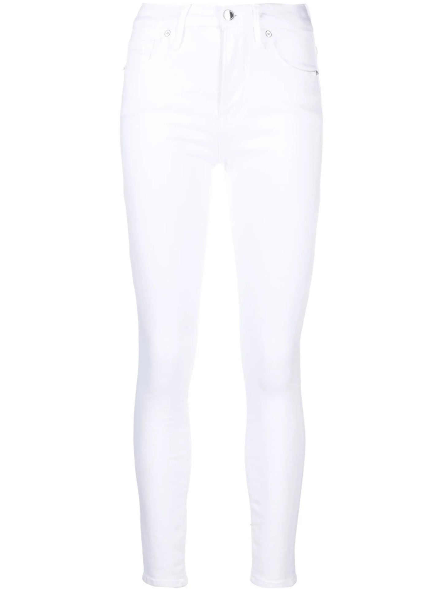 high-waisted skinny jeans