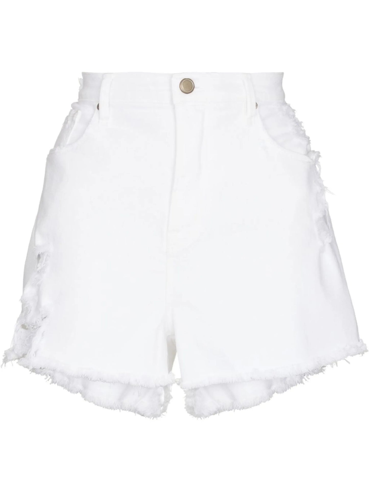 high-waisted denim shorts