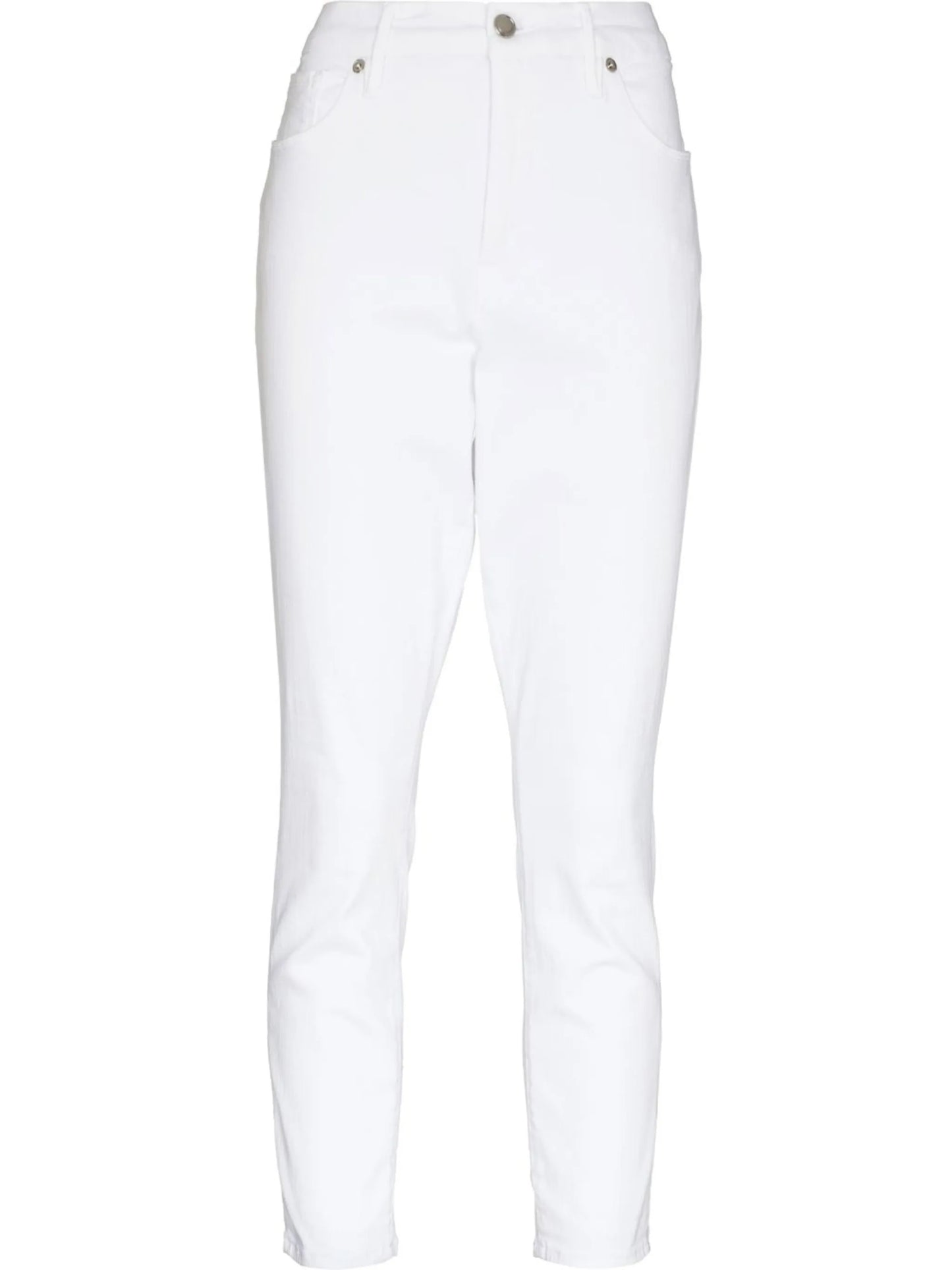 high-waisted denim jeans