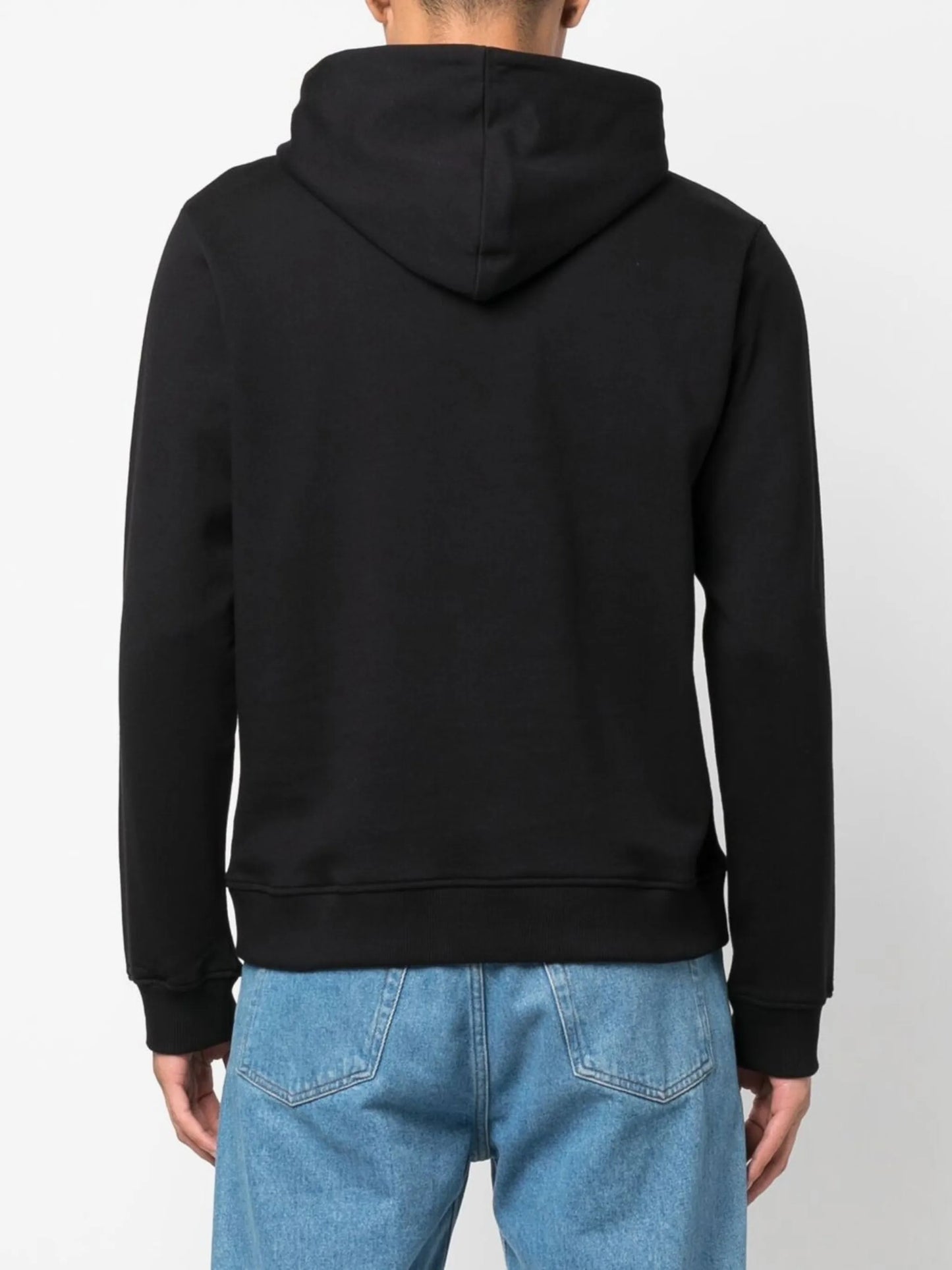 Tiger-embroidered organic cotton hoodie