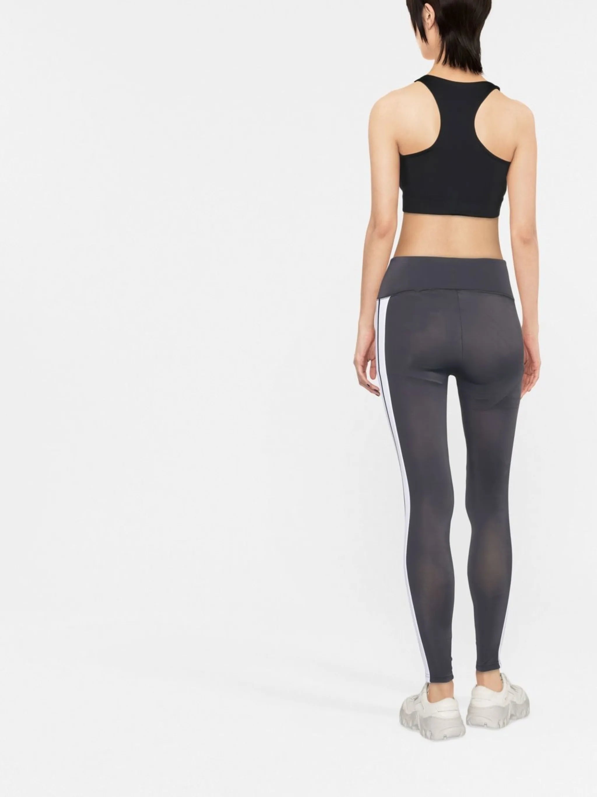 high-waisted track leggings