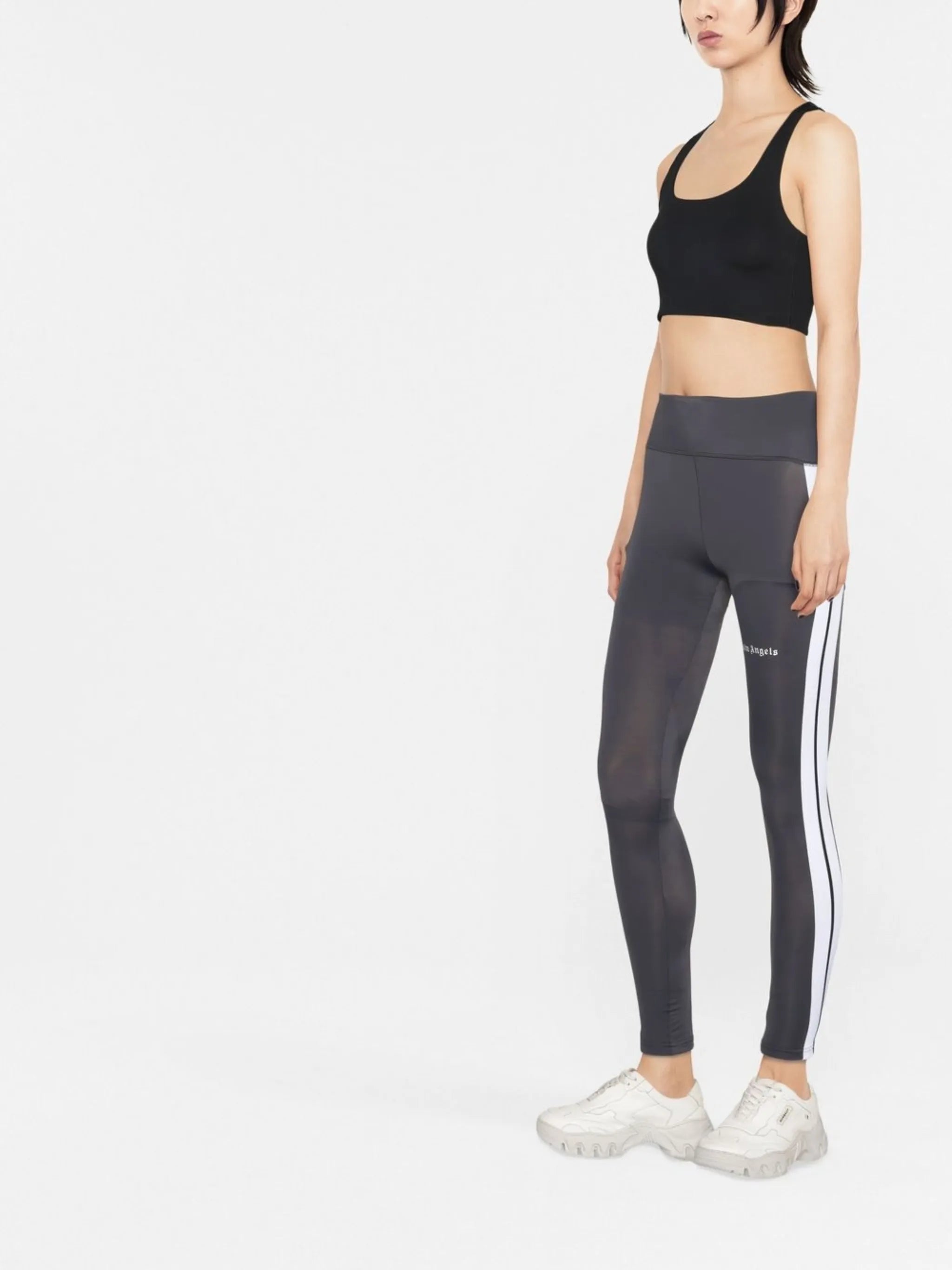 high-waisted track leggings
