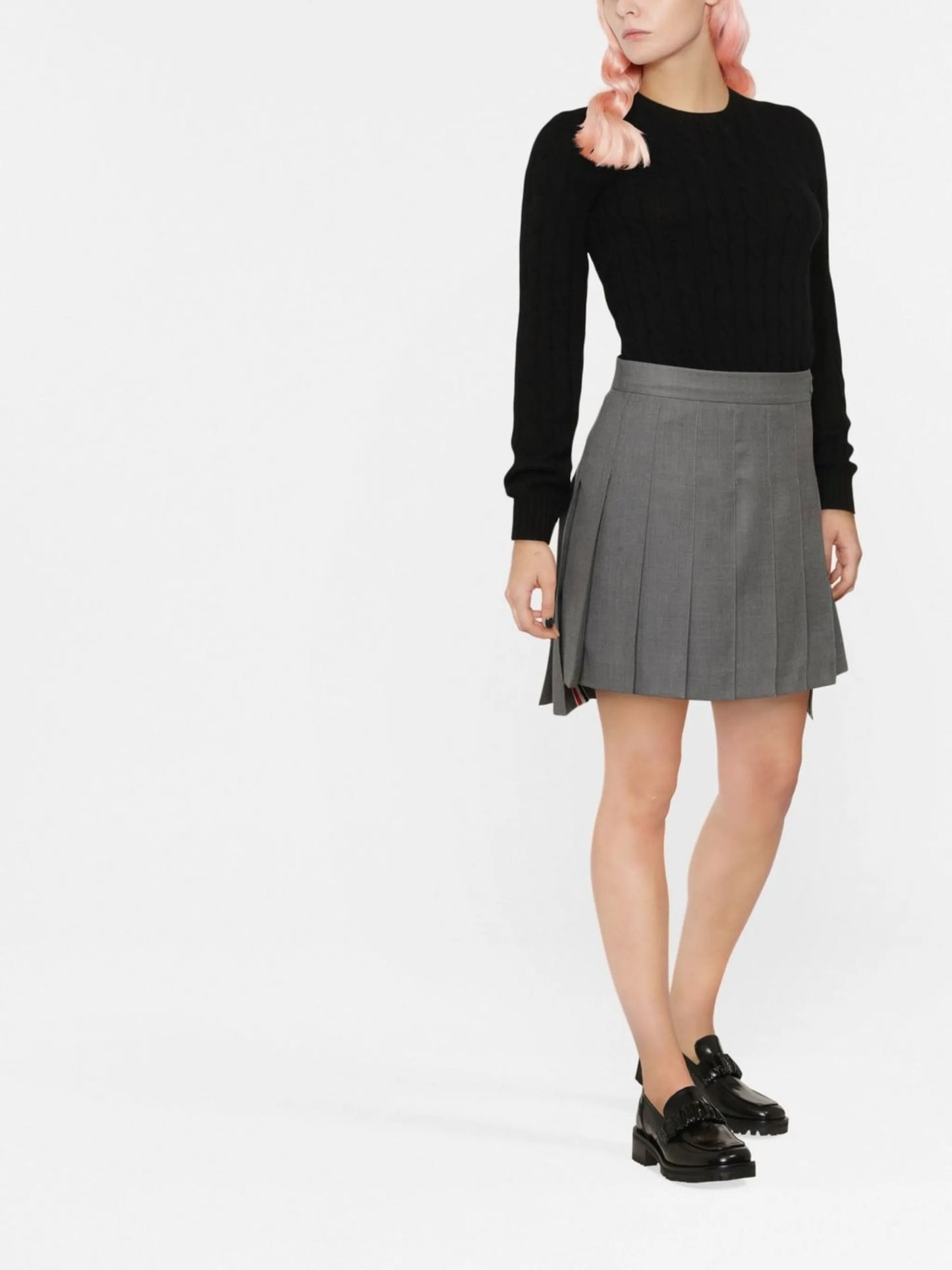 Julianna cashmere cable-knit jumper