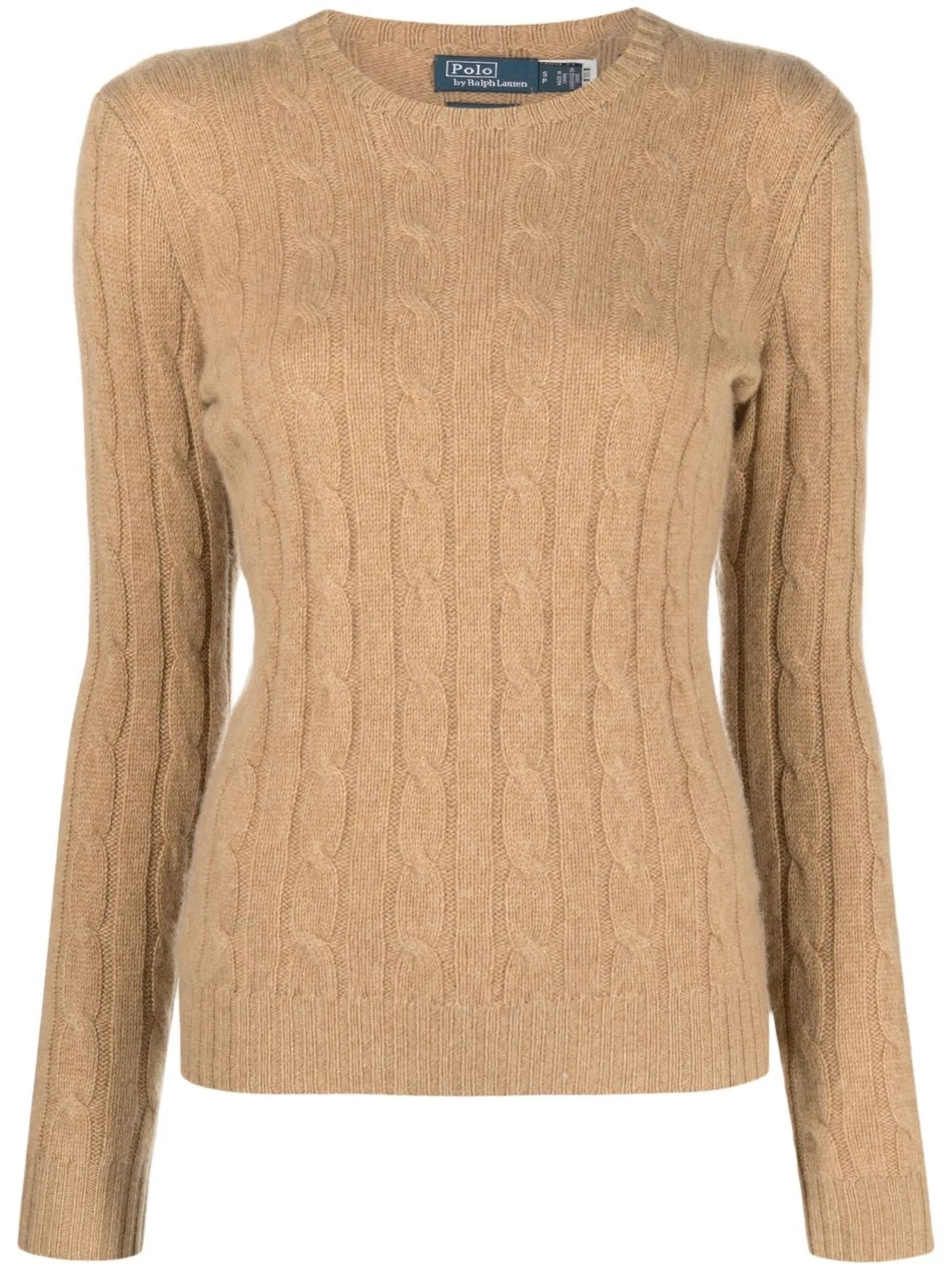 cable-knit cashmere jumper