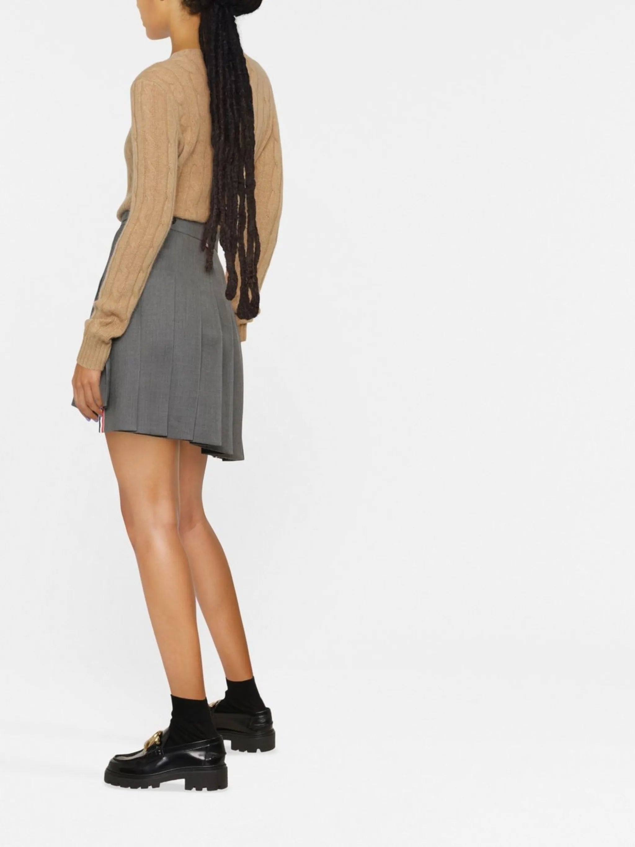 cable-knit cashmere jumper