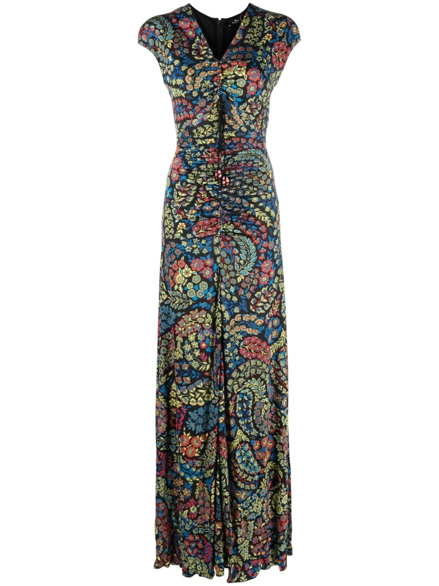 floral embroidered maxi dress