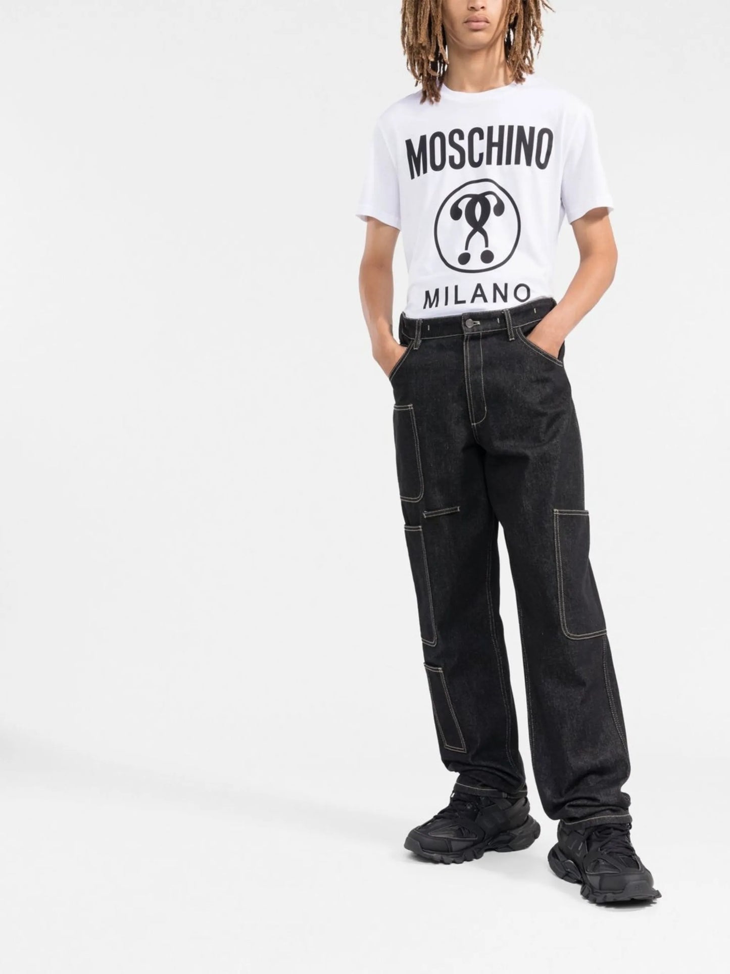 Double Question Mark-print T-shirt