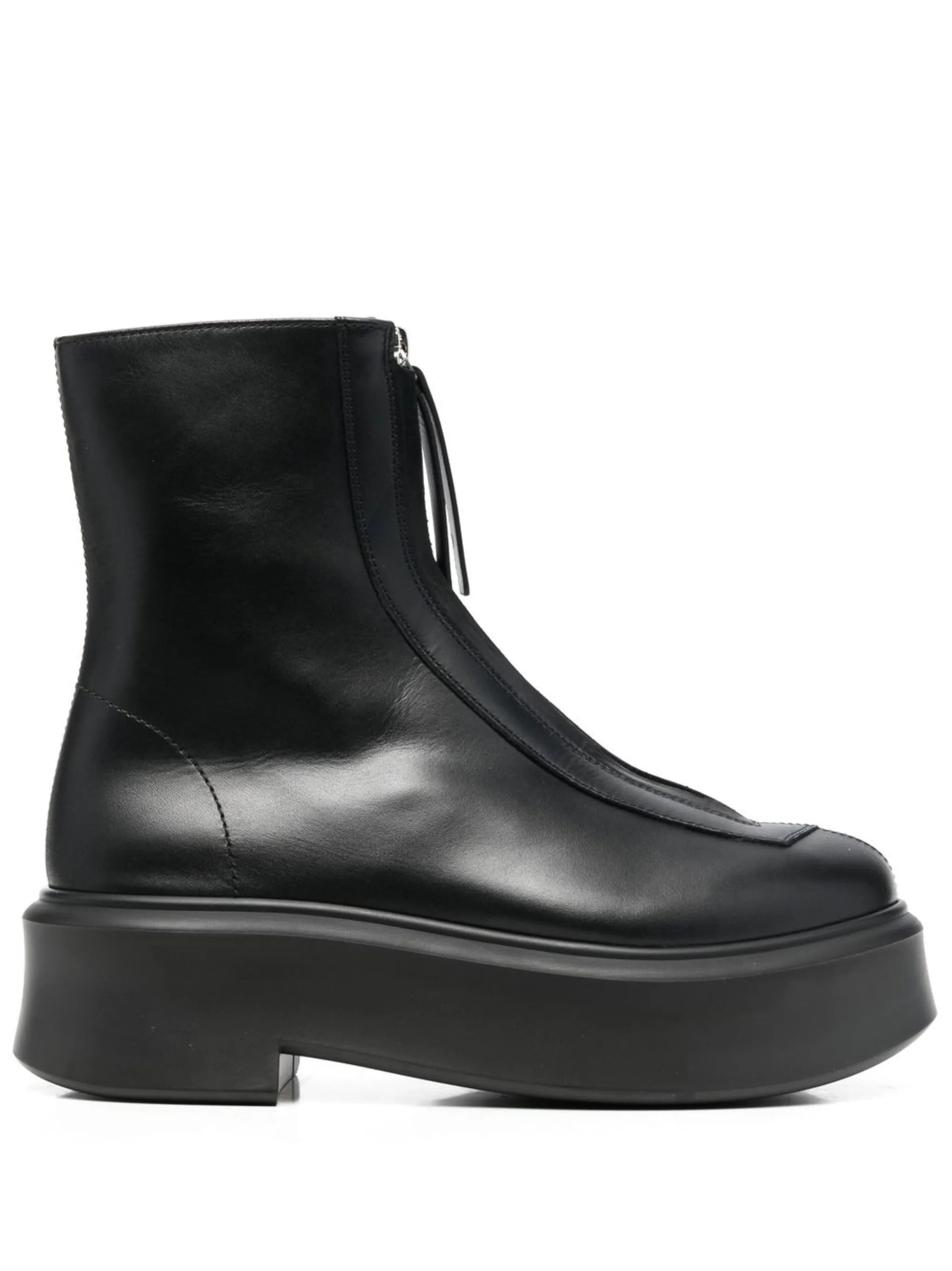 zipped ankle boots