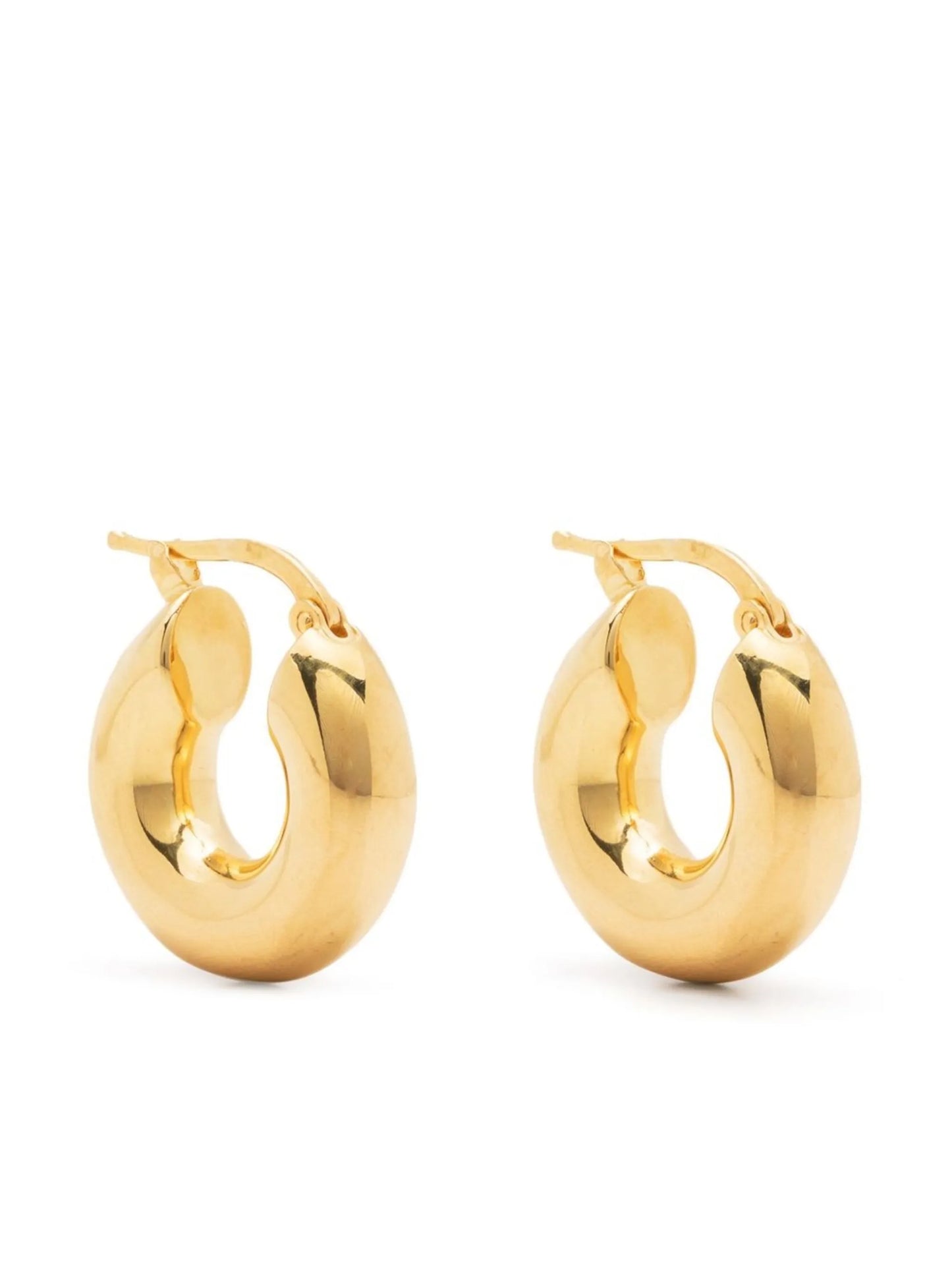 sculptural hoop earrings