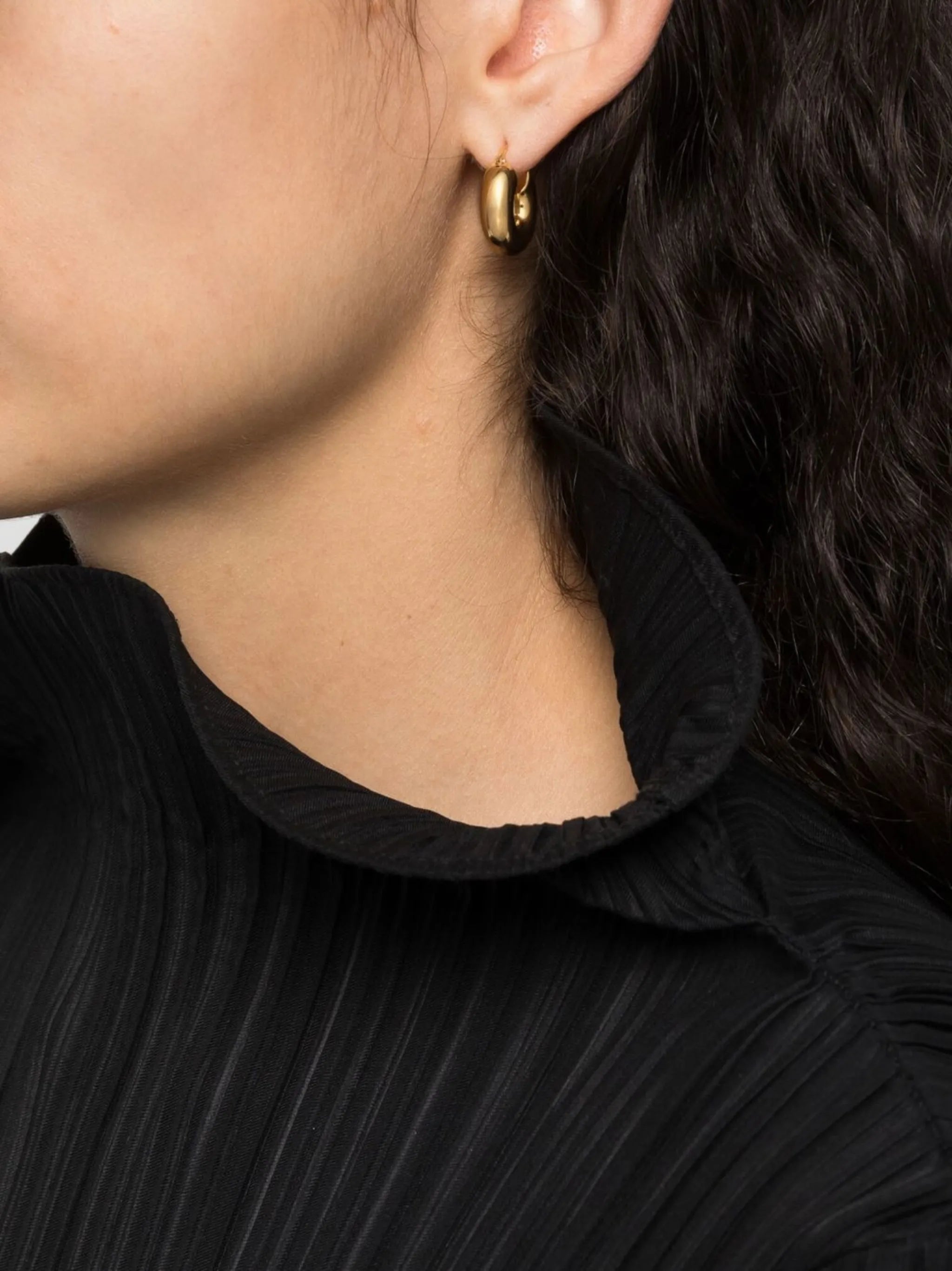 sculptural hoop earrings