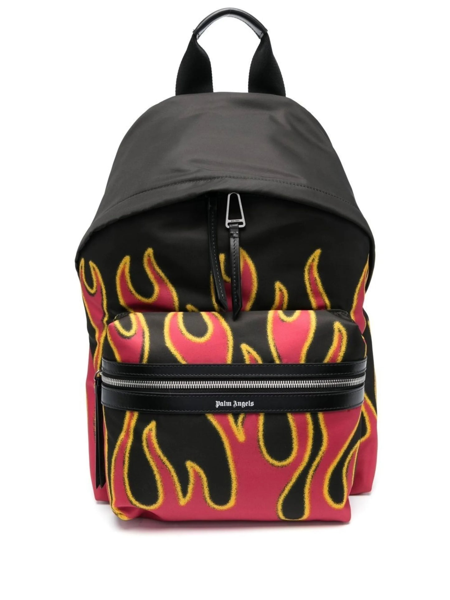 Flames print backpack