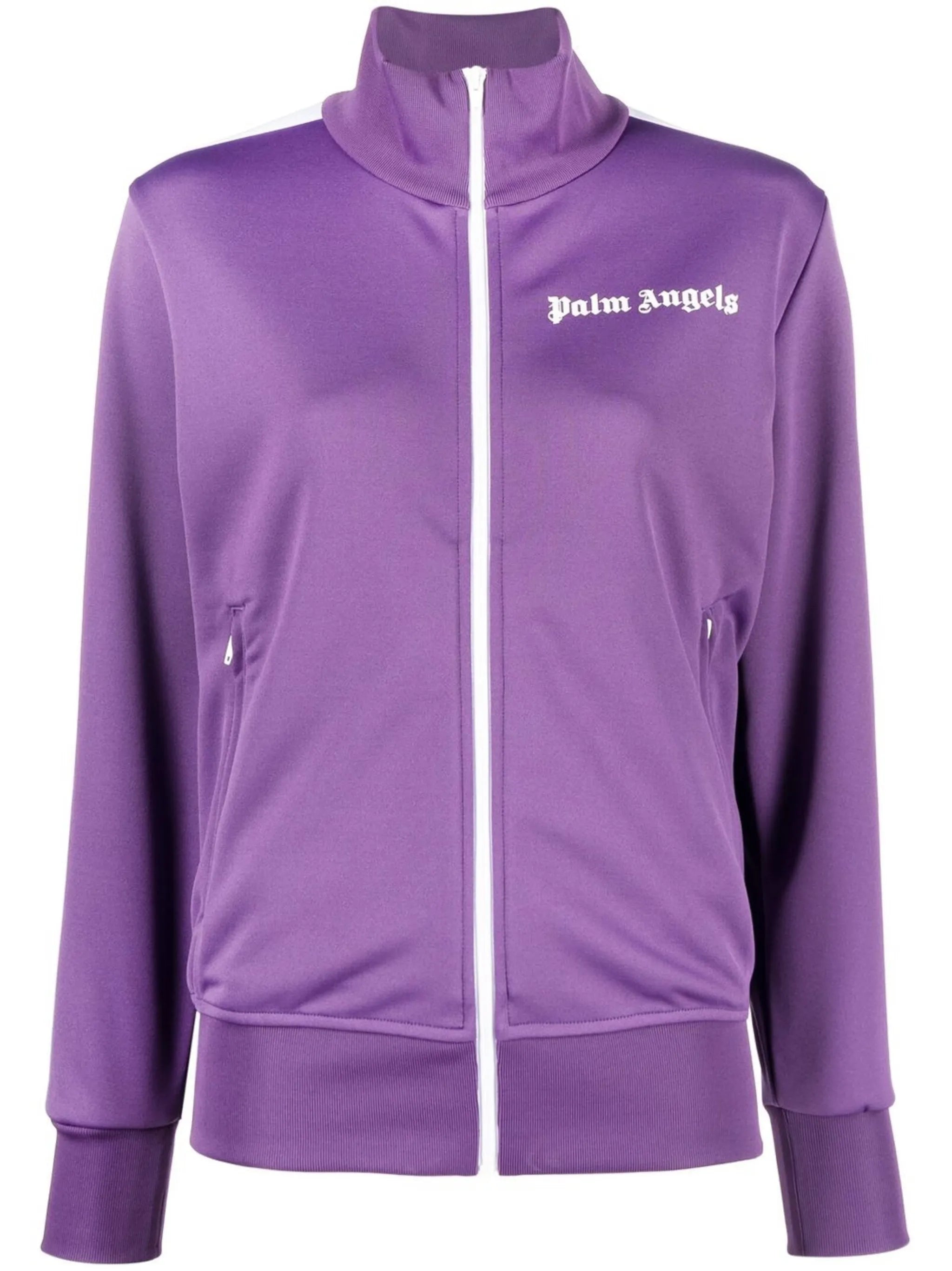 logo-print track jacket